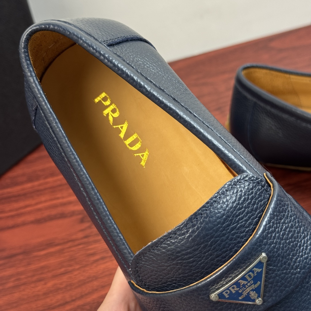Cheap Prada Leather Dress Shoes For Men in 224696, $110 USD- [IB224696] - Replica Prada Leather Dress Shoes For Men