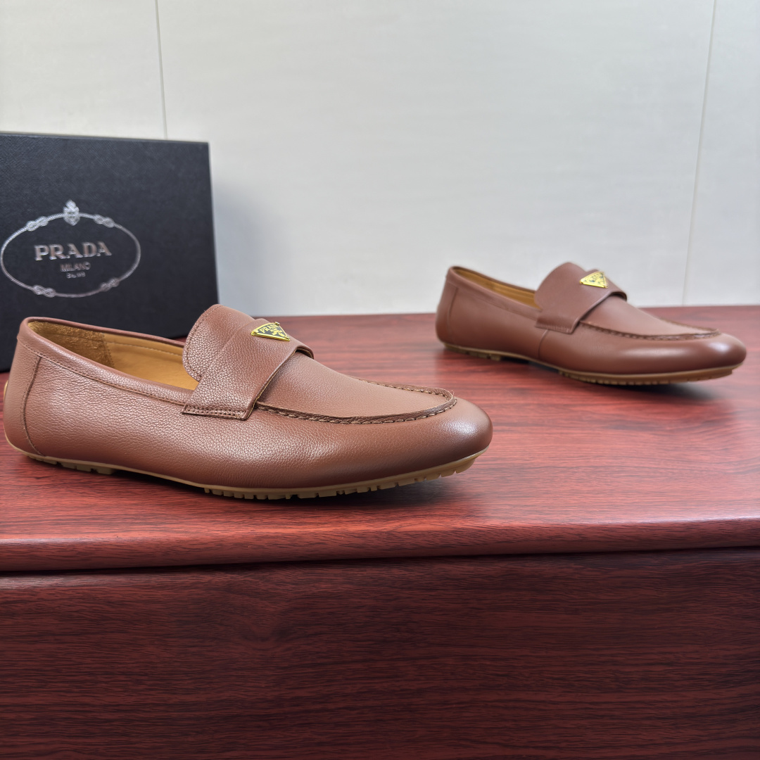 Cheap Prada Leather Dress Shoes For Men in 224697, $110 USD- [IB224697] - Replica Prada Leather Dress Shoes For Men