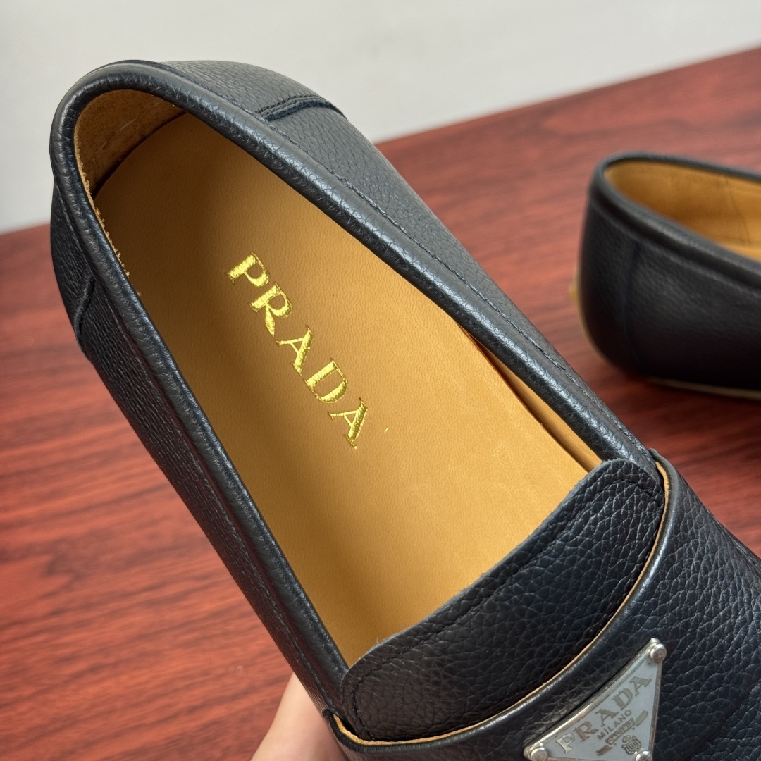 Cheap Prada Leather Dress Shoes For Men in 224699, $110 USD- [IB224699] - Replica Prada Leather Dress Shoes For Men