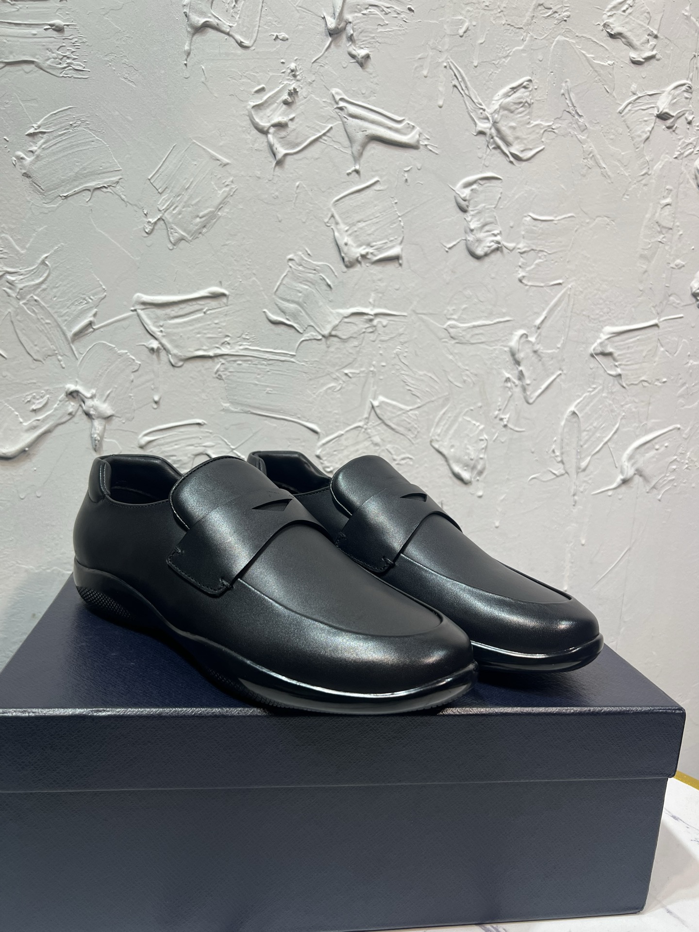 Cheap Prada Leather Dress Shoes For Men in 224709, $120 USD- [IB224709] - Replica Prada Leather Dress Shoes For Men
