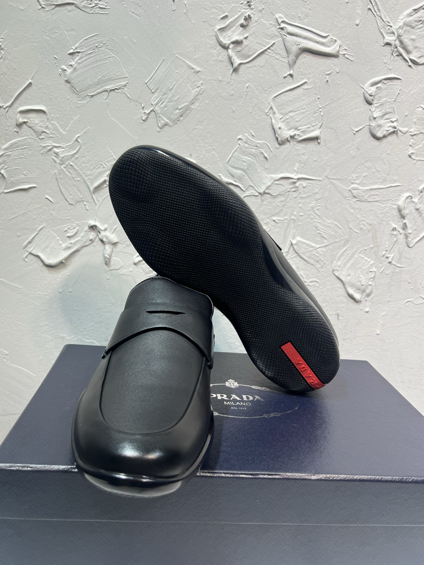 Cheap Prada Leather Dress Shoes For Men in 224709, $120 USD- [IB224709] - Replica Prada Leather Dress Shoes For Men
