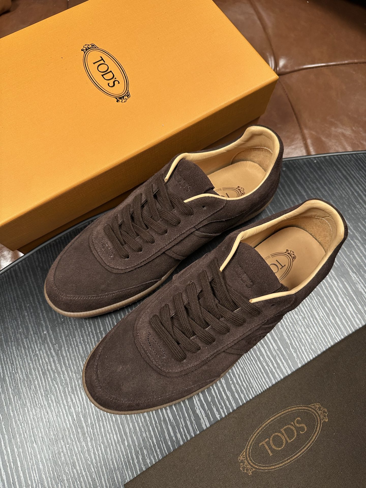 Cheap Tods Leather Loafers For Men in 224712, $95 USD- [IB224712] - Replica Tods Leather Loafers For Men
