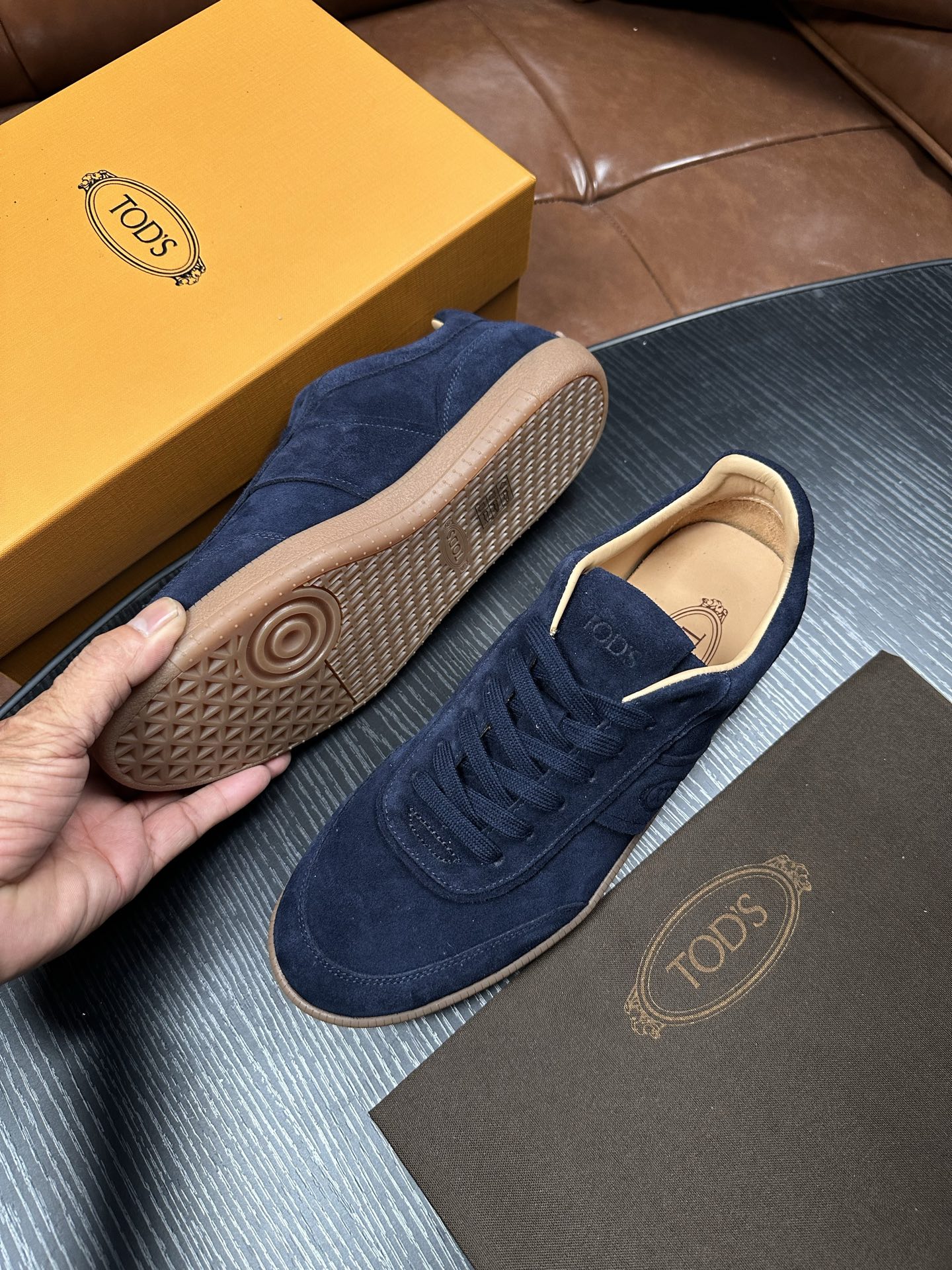 Cheap Tods Leather Loafers For Men in 224713, $95 USD- [IB224713] - Replica Tods Leather Loafers For Men