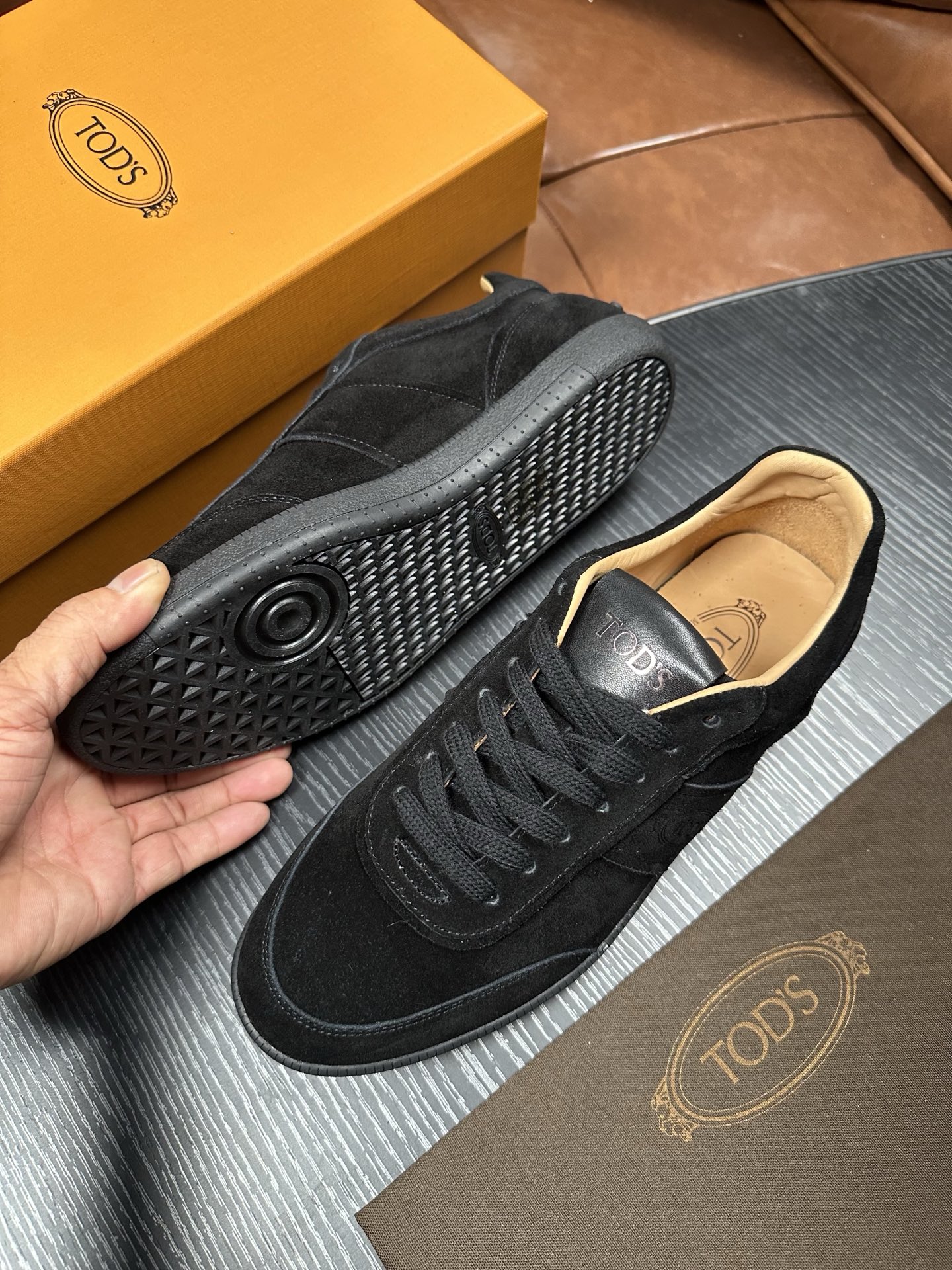 Cheap Tods Leather Loafers For Men in 224715, $95 USD- [IB224715] - Replica Tods Leather Loafers For Men