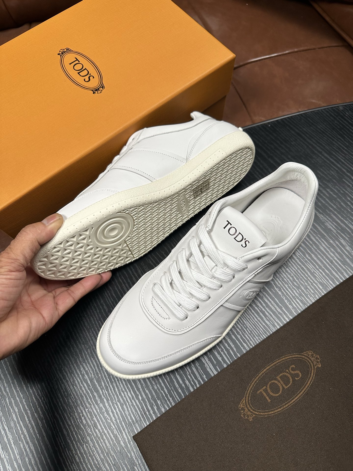 Cheap Tods Leather Loafers For Men in 224716, $95 USD- [IB224716] - Replica Tods Leather Loafers For Men