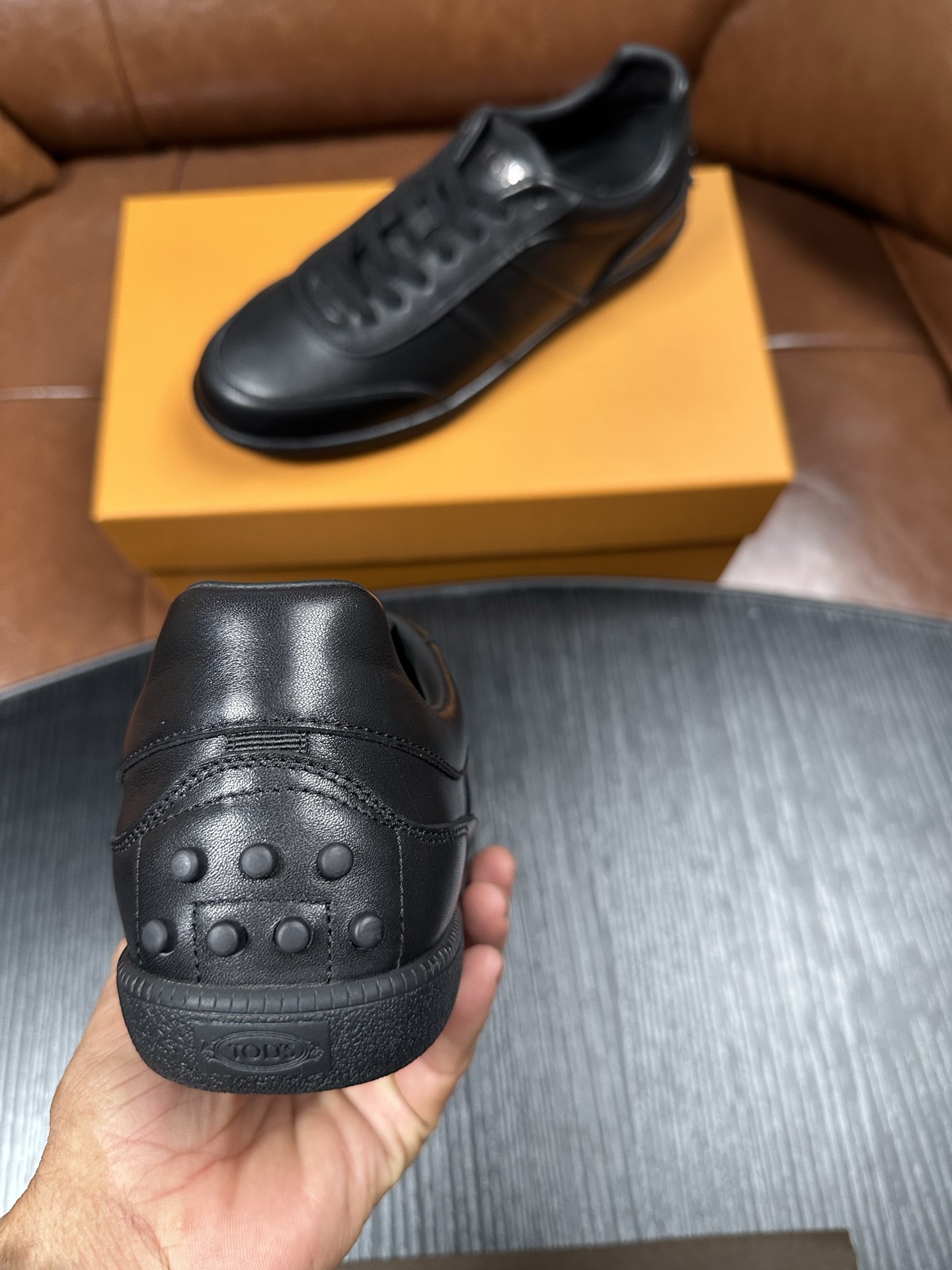 Cheap Tods Leather Loafers For Men in 224717, $95 USD- [IB224717] - Replica Tods Leather Loafers For Men