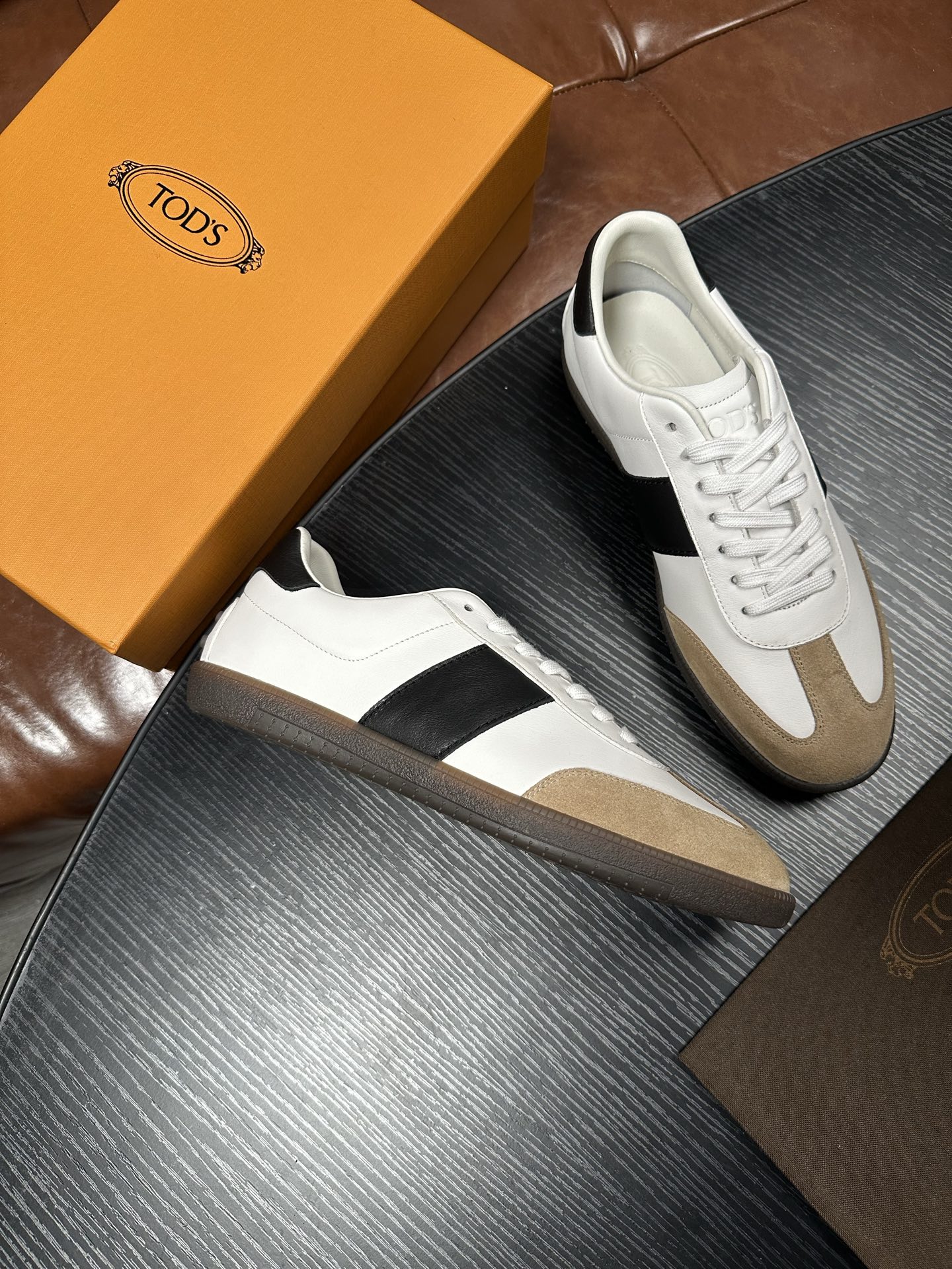 Cheap Tods Leather Loafers For Men in 224718, $95 USD- [IB224718] - Replica Tods Leather Loafers For Men