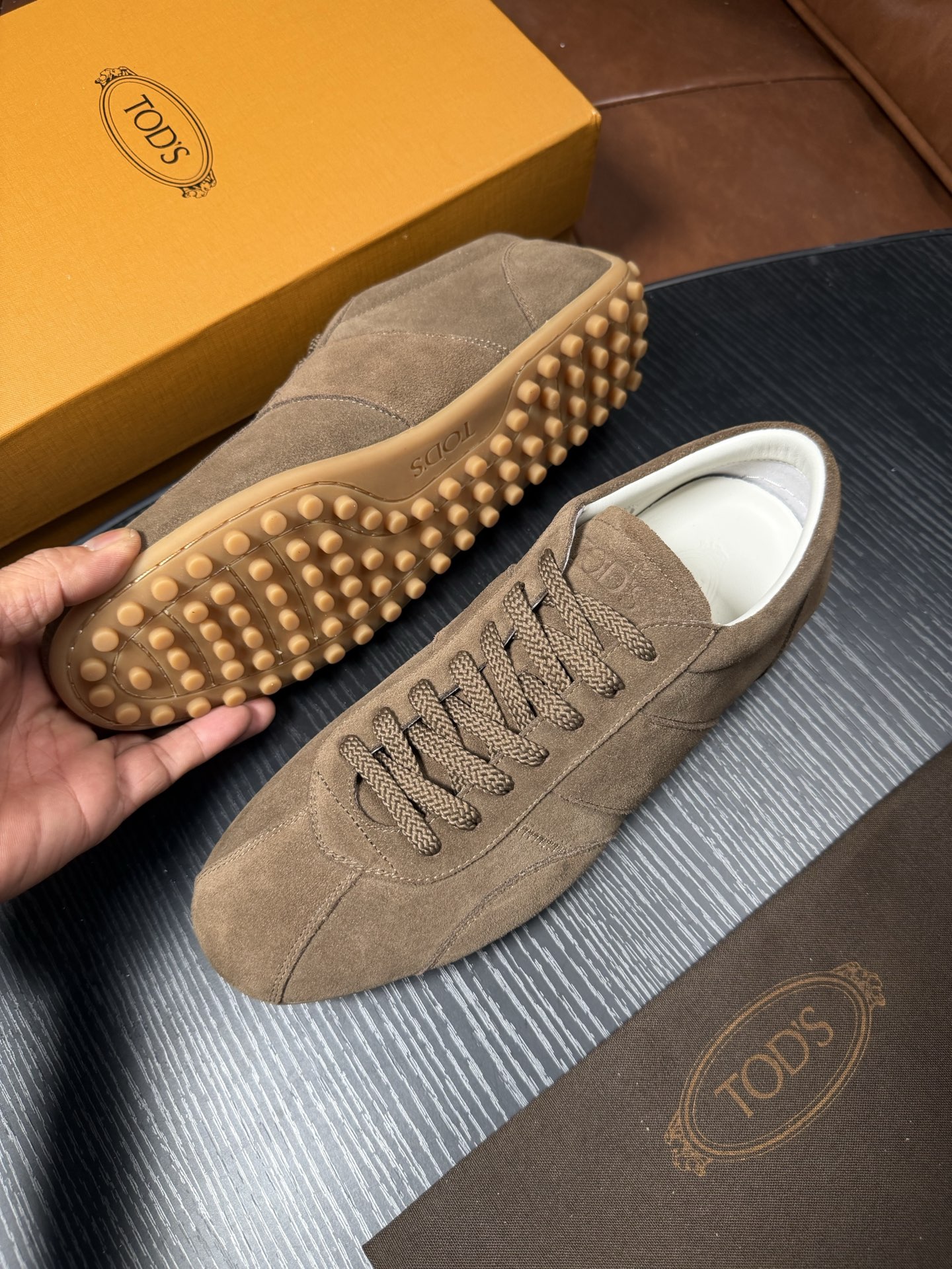 Cheap Tods Leather Loafers For Men in 224725, $95 USD- [IB224725] - Replica Tods Leather Loafers For Men