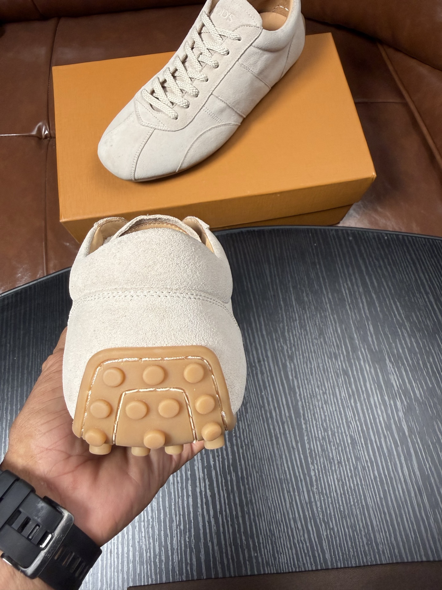 Cheap Tods Leather Loafers For Men in 224726, $95 USD- [IB224726] - Replica Tods Leather Loafers For Men