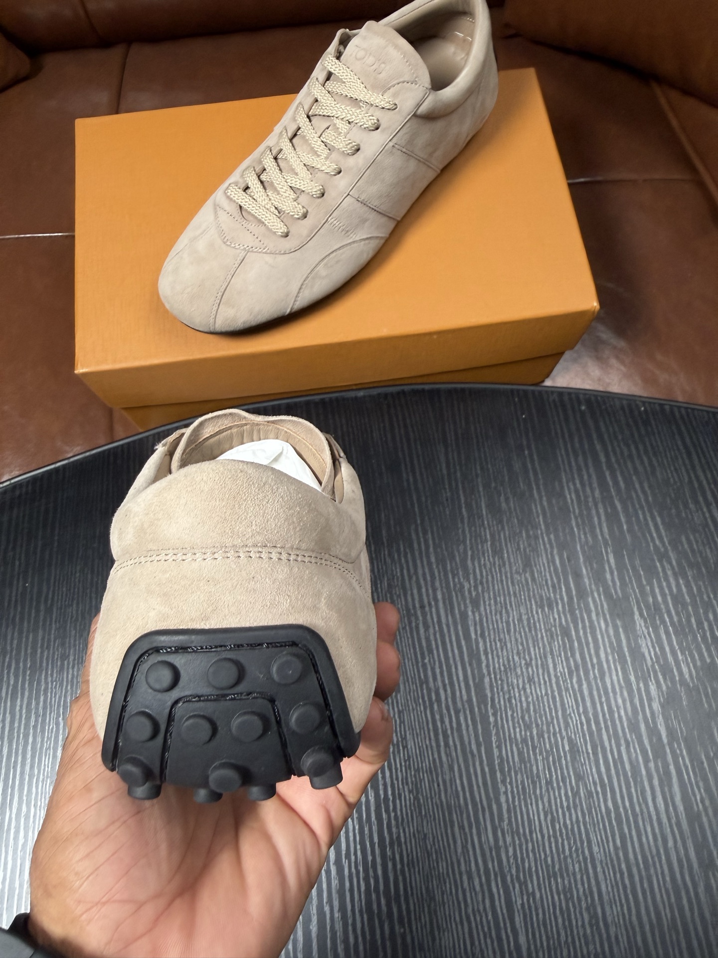 Cheap Tods Leather Loafers For Men in 224728, $95 USD- [IB224728] - Replica Tods Leather Loafers For Men