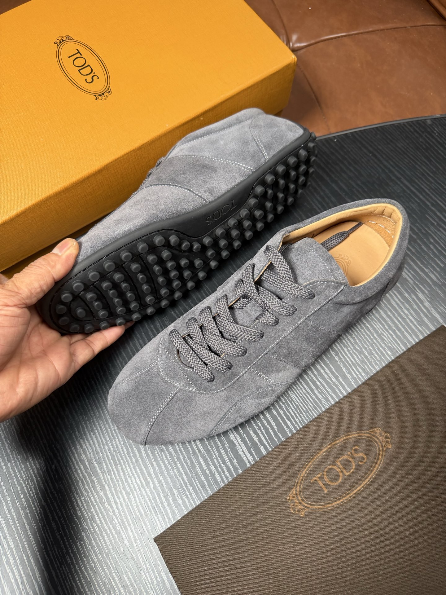 Cheap Tods Leather Loafers For Men in 224729, $95 USD- [IB224729] - Replica Tods Leather Loafers For Men