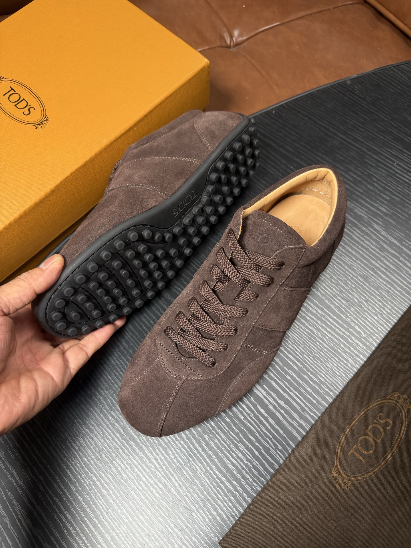 Cheap Tods Leather Loafers For Men in 224730, $95 USD- [IB224730] - Replica Tods Leather Loafers For Men