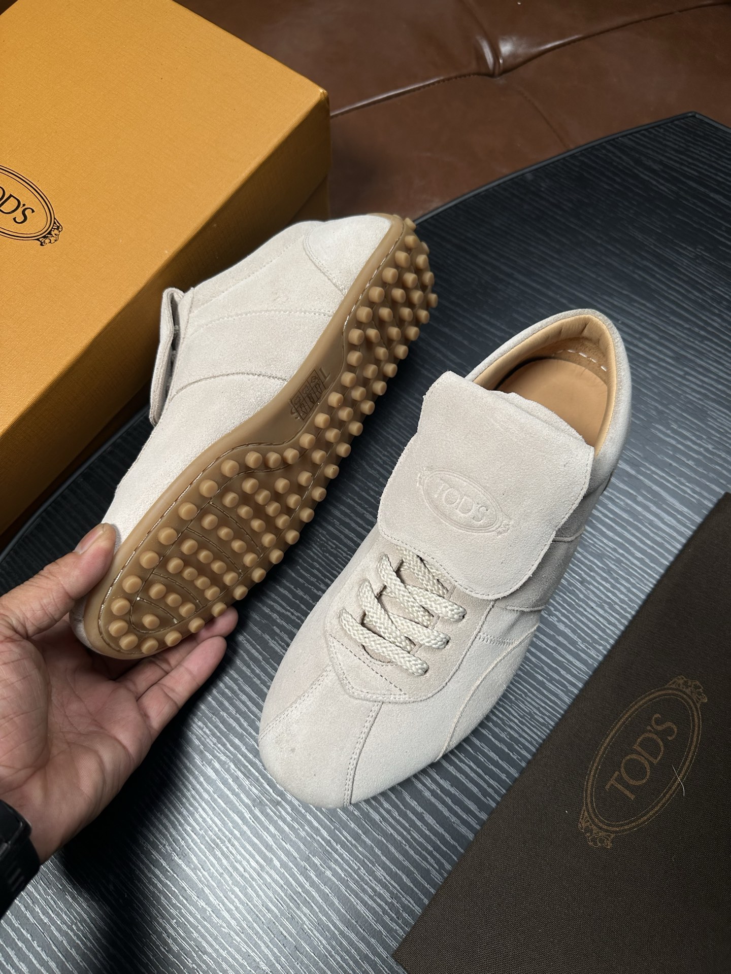 Cheap Tods Leather Loafers For Men in 224732, $95 USD- [IB224732] - Replica Tods Leather Loafers For Men