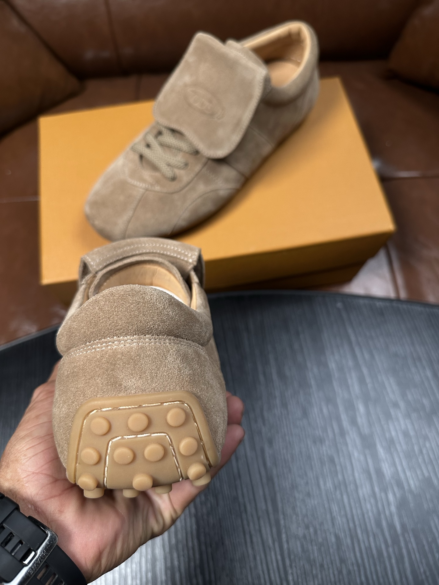 Cheap Tods Leather Loafers For Men in 224733, $95 USD- [IB224733] - Replica Tods Leather Loafers For Men