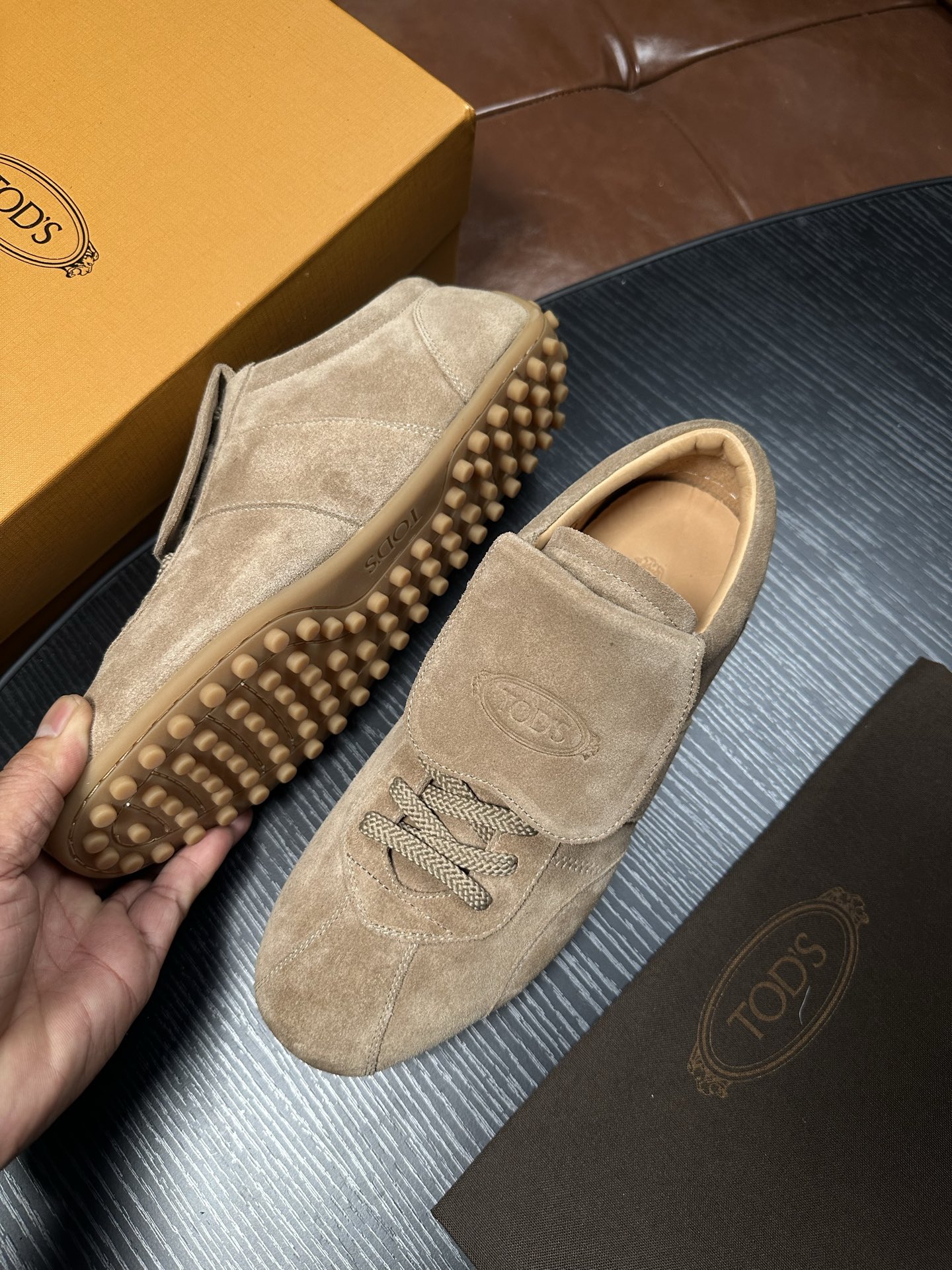 Cheap Tods Leather Loafers For Men in 224733, $95 USD- [IB224733] - Replica Tods Leather Loafers For Men