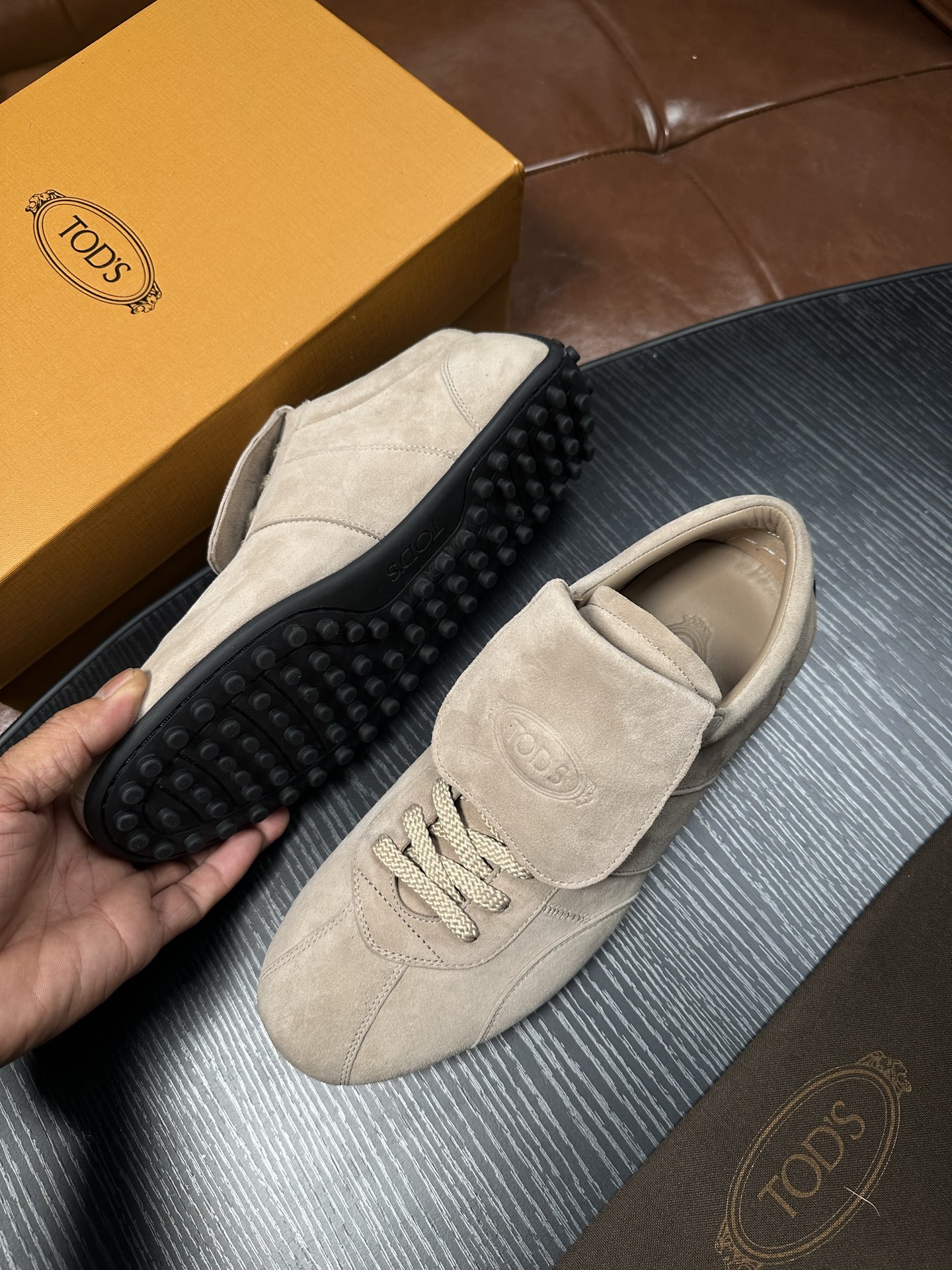 Cheap Tods Leather Loafers For Men in 224734, $95 USD- [IB224734] - Replica Tods Leather Loafers For Men