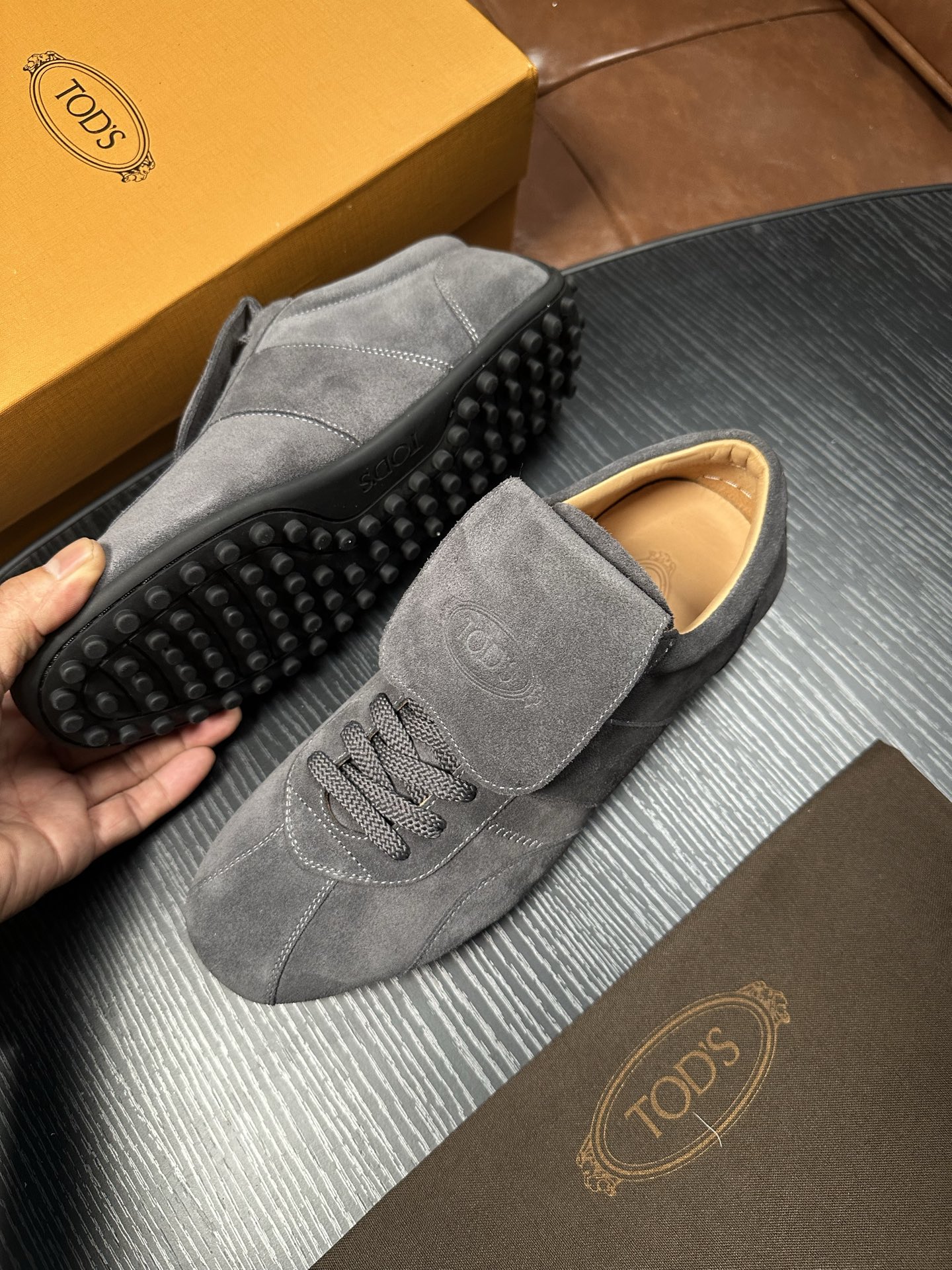 Cheap Tods Leather Loafers For Men in 224735, $95 USD- [IB224735] - Replica Tods Leather Loafers For Men