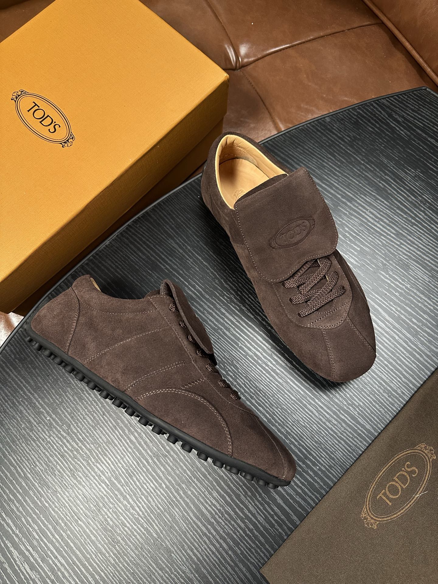 Cheap Tods Leather Loafers For Men in 224736, $95 USD- [IB224736] - Replica Tods Leather Loafers For Men