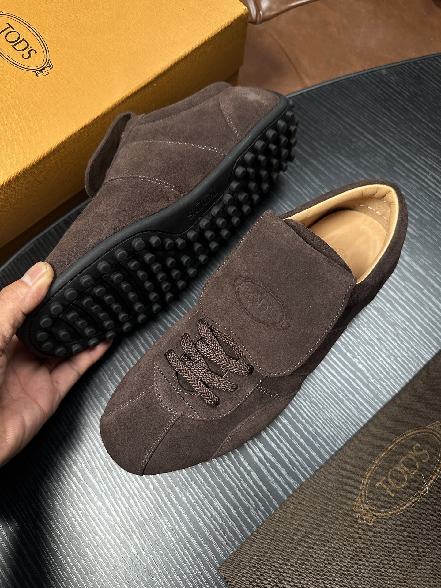 Cheap Tods Leather Loafers For Men in 224736, $95 USD- [IB224736] - Replica Tods Leather Loafers For Men
