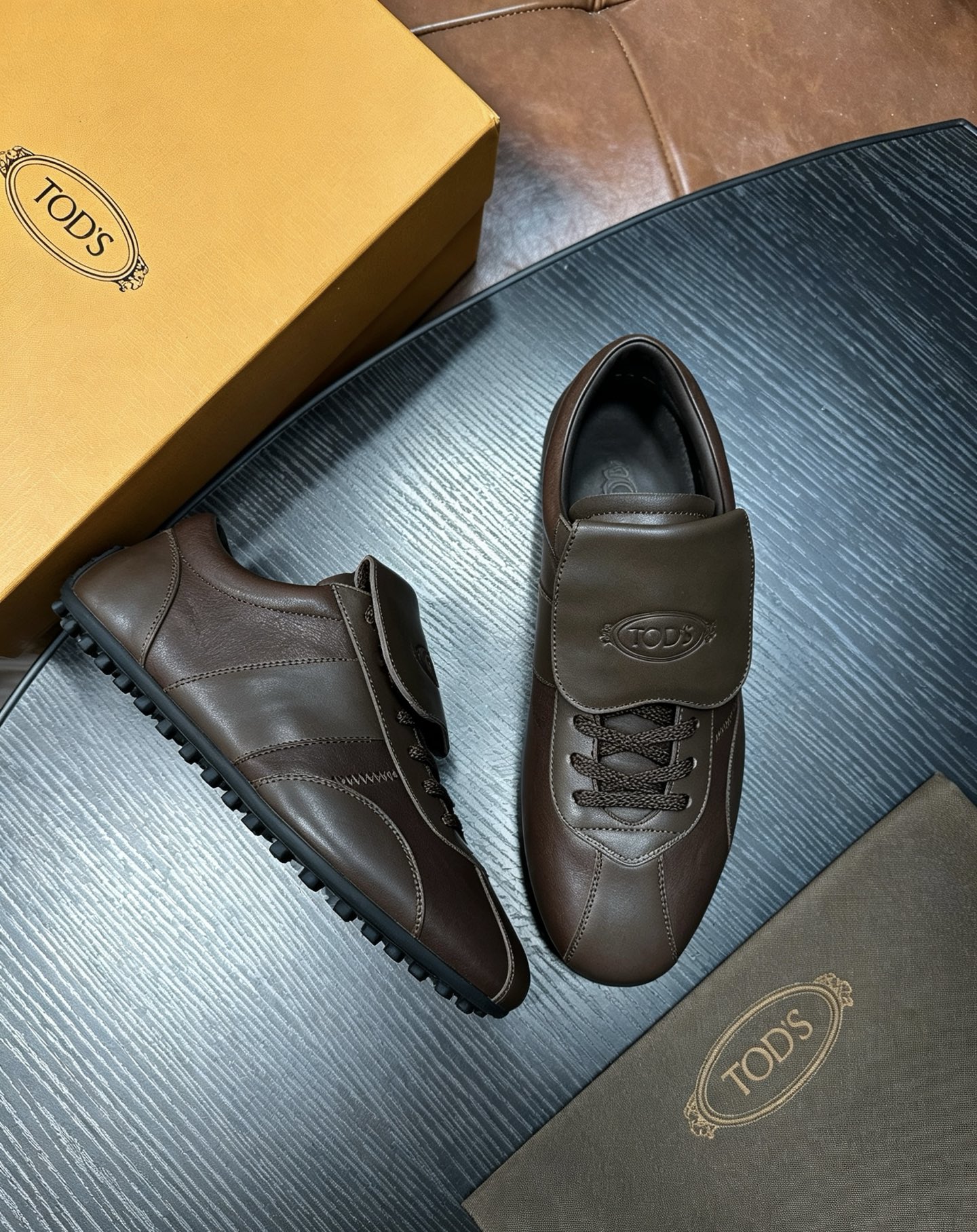 Cheap Tods Leather Loafers For Men in 224737, $95 USD- [IB224737] - Replica Tods Leather Loafers For Men