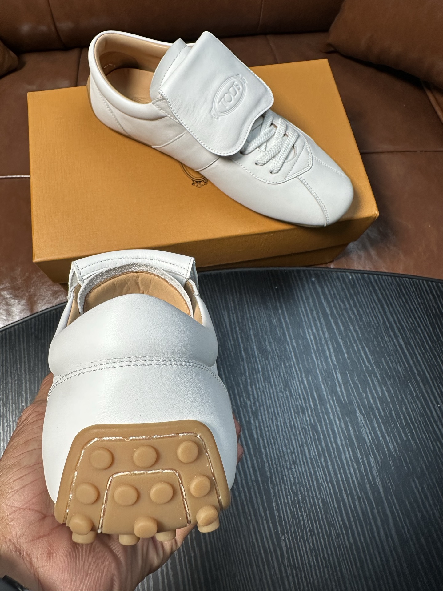 Cheap Tods Leather Loafers For Men in 224738, $95 USD- [IB224738] - Replica Tods Leather Loafers For Men