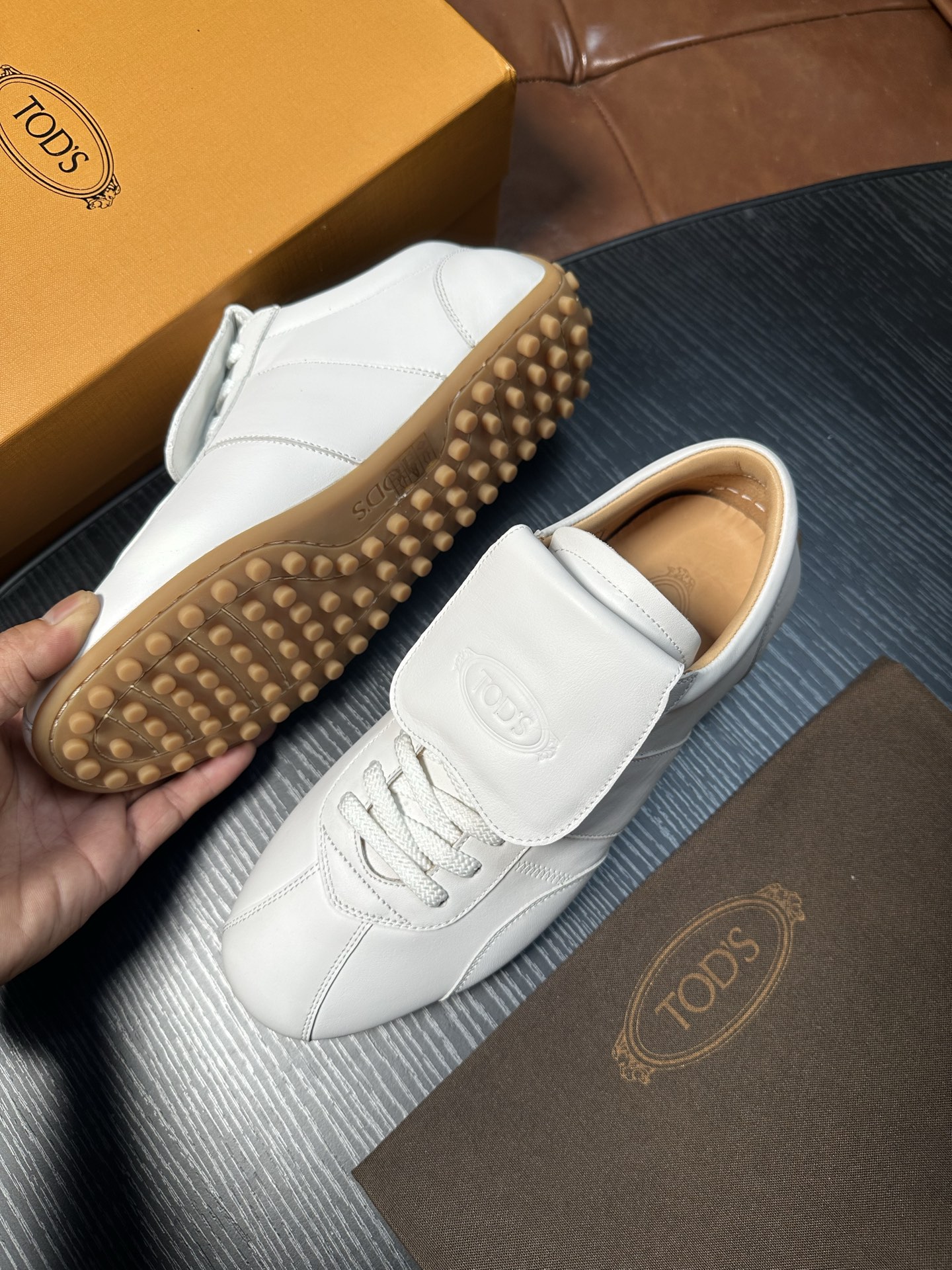 Cheap Tods Leather Loafers For Men in 224738, $95 USD- [IB224738] - Replica Tods Leather Loafers For Men