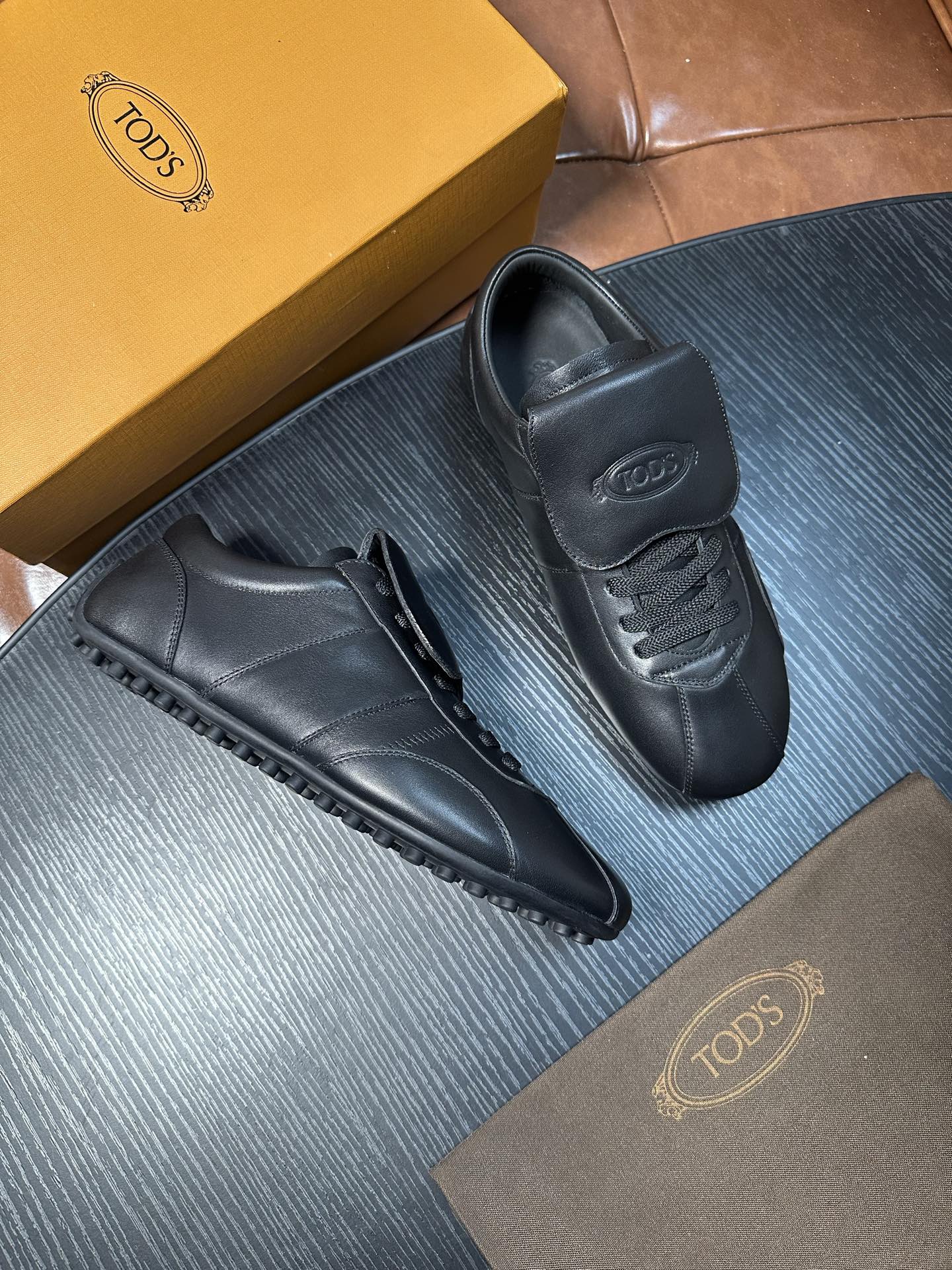 Cheap Tods Leather Loafers For Men in 224739, $95 USD- [IB224739] - Replica Tods Leather Loafers For Men