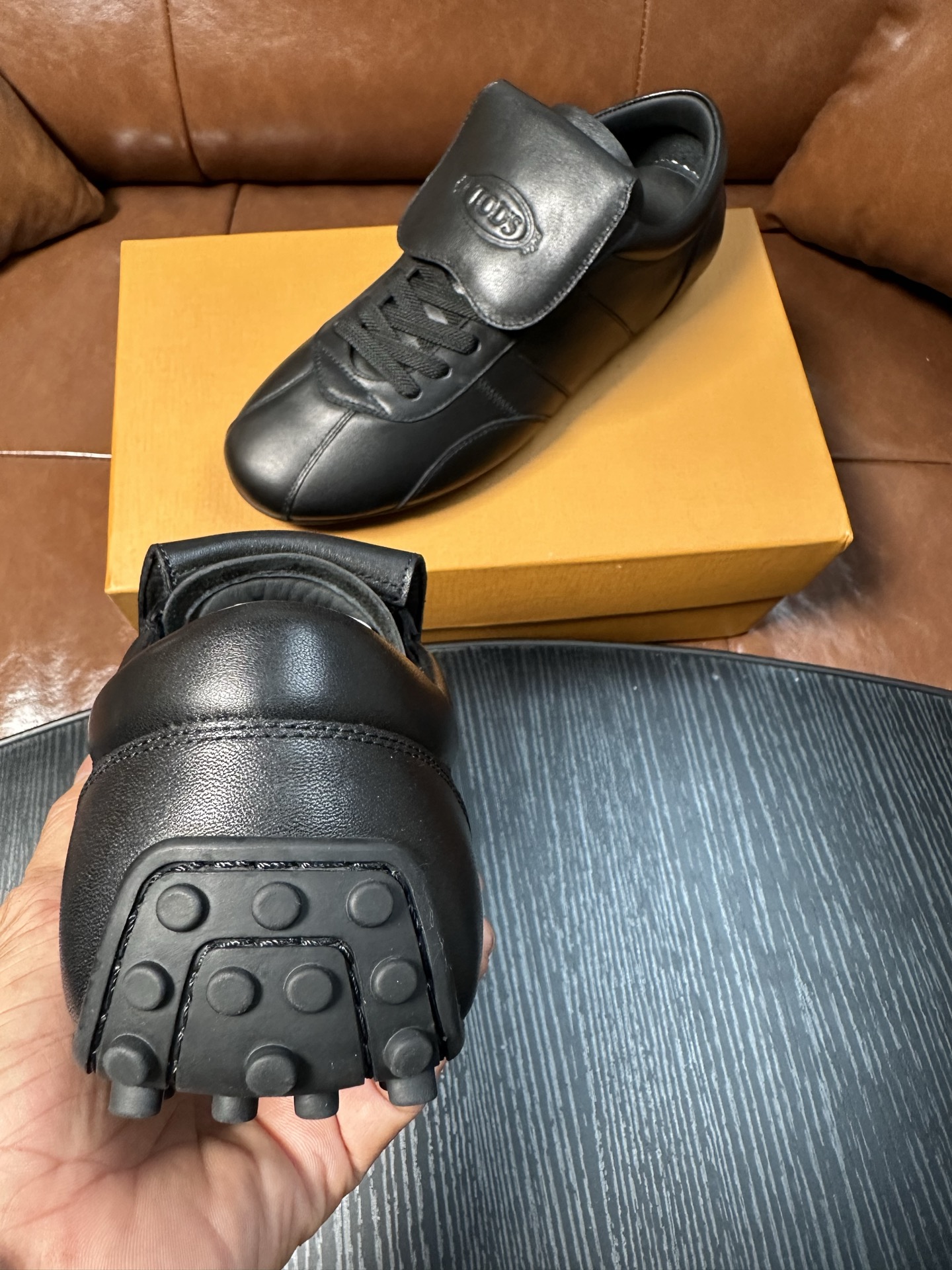 Cheap Tods Leather Loafers For Men in 224739, $95 USD- [IB224739] - Replica Tods Leather Loafers For Men