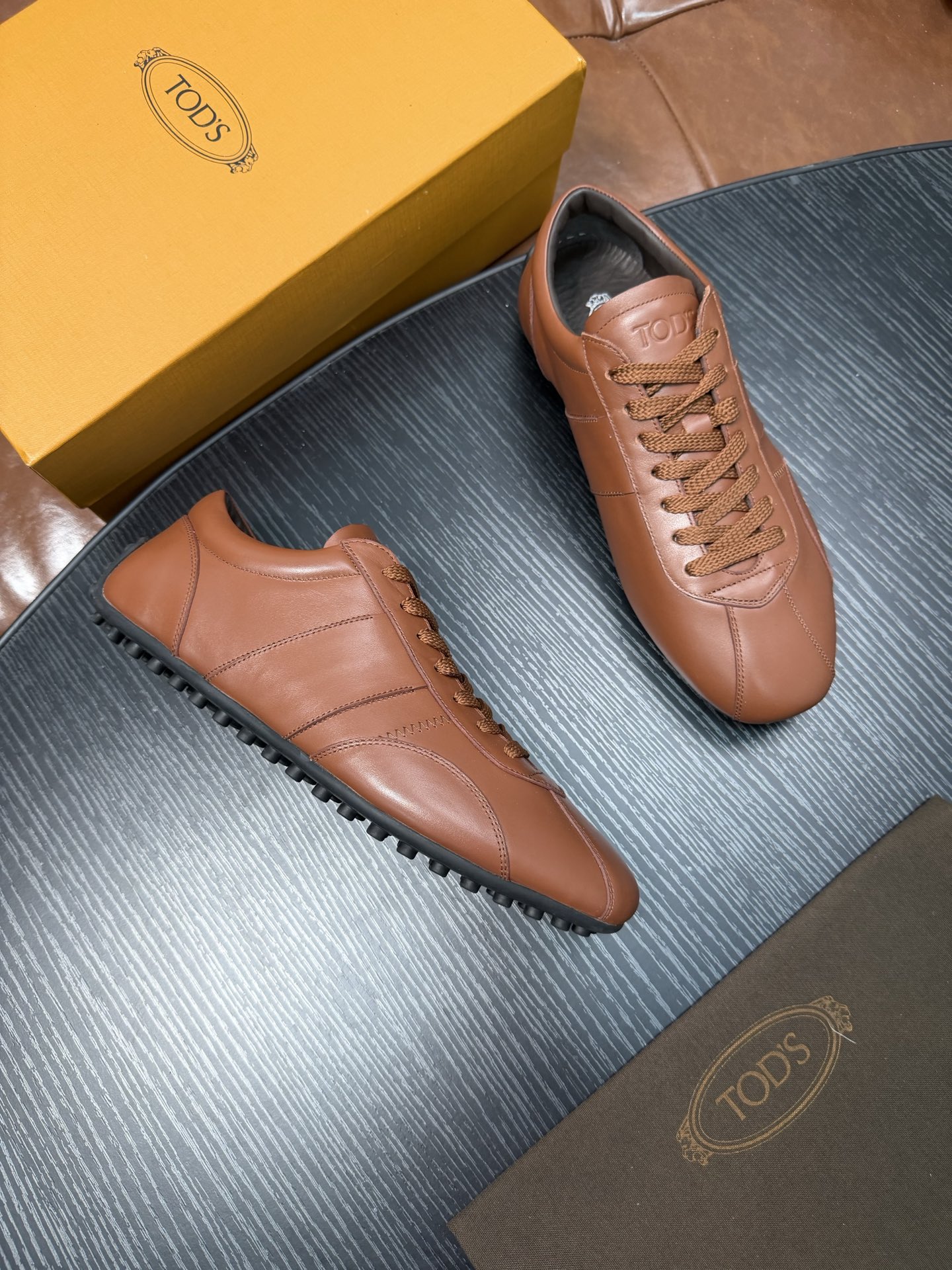 Cheap Tods Leather Loafers For Men in 224740, $95 USD- [IB224740] - Replica Tods Leather Loafers For Men