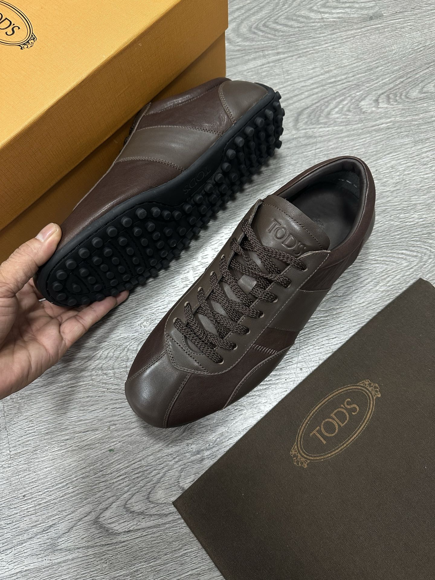 Cheap Tods Leather Loafers For Men in 224741, $95 USD- [IB224741] - Replica Tods Leather Loafers For Men