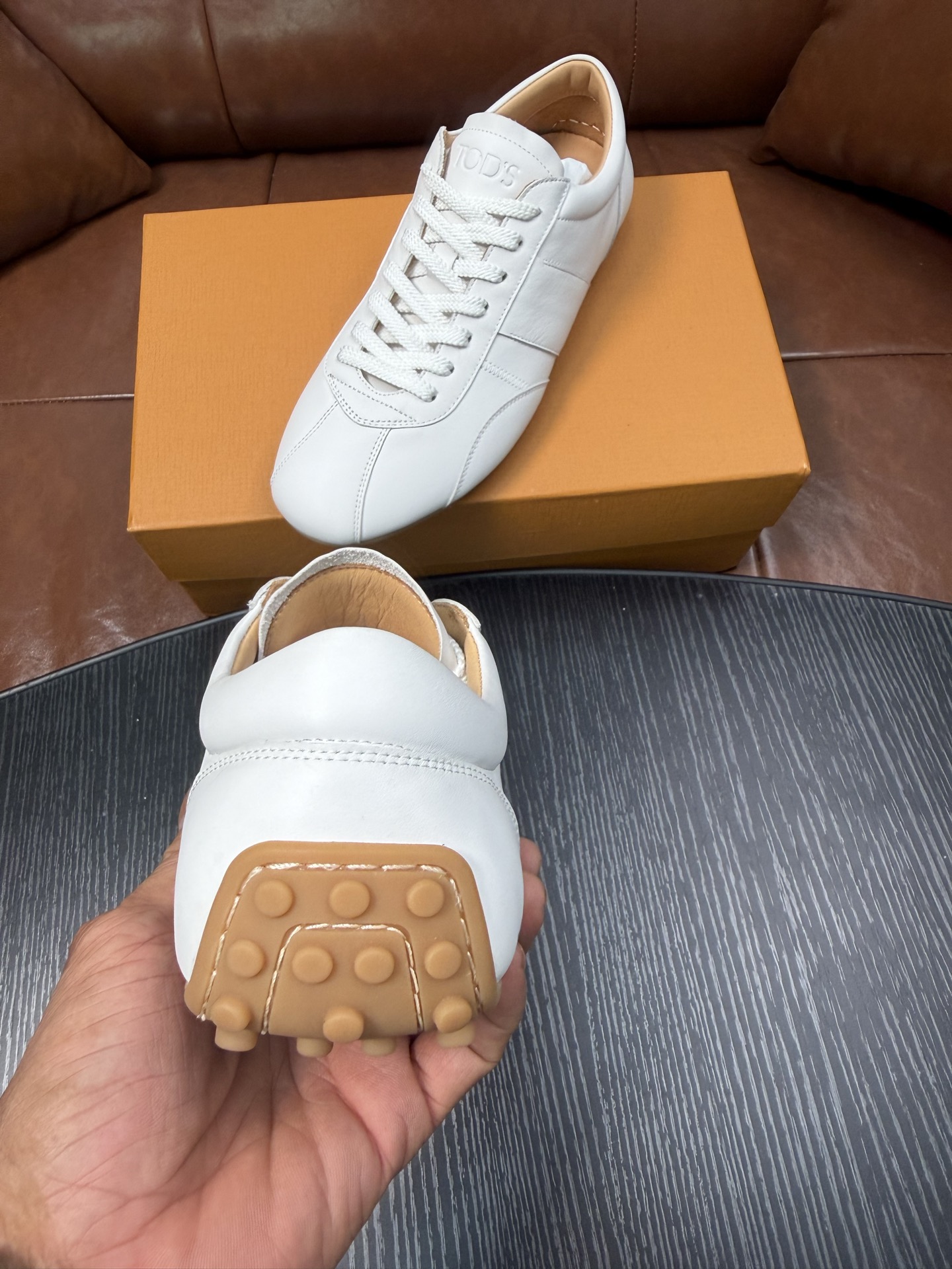 Cheap Tods Leather Loafers For Men in 224742, $95 USD- [IB224742] - Replica Tods Leather Loafers For Men