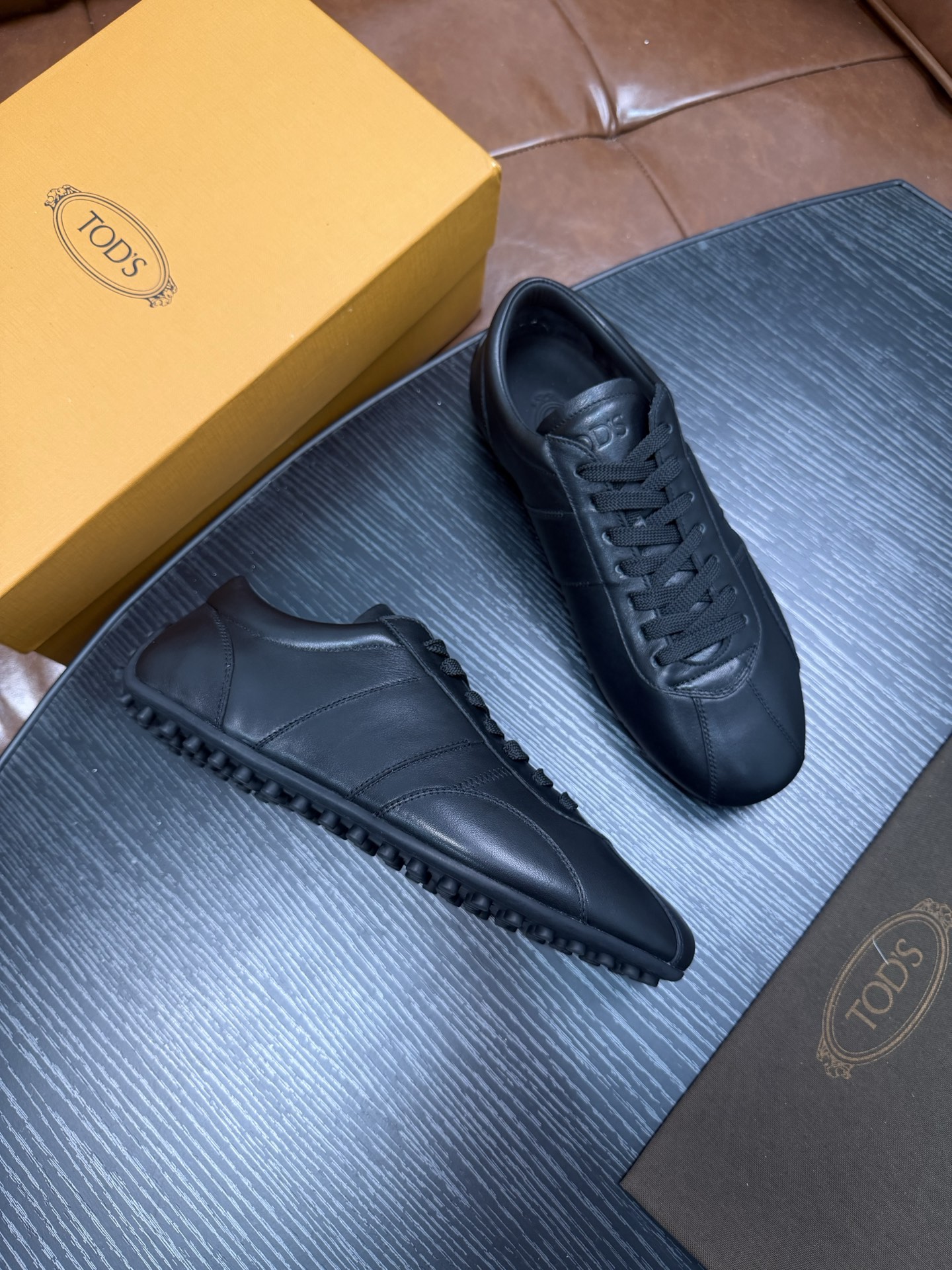 Cheap Tods Leather Loafers For Men in 224743, $95 USD- [IB224743] - Replica Tods Leather Loafers For Men