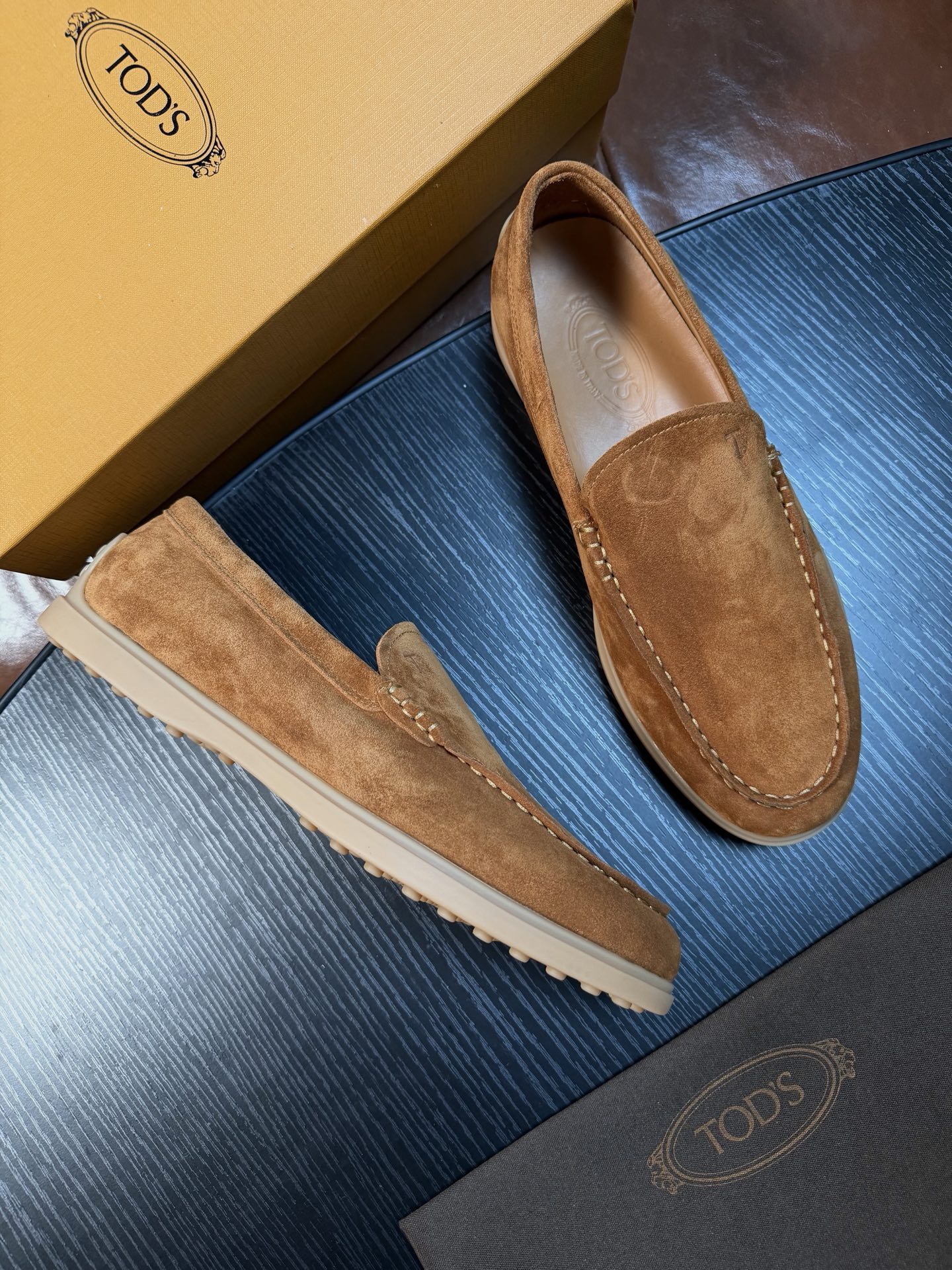 Cheap Tods Leather Loafers For Men in 224751, $120 USD- [IB224751] - Replica Tods Leather Loafers For Men