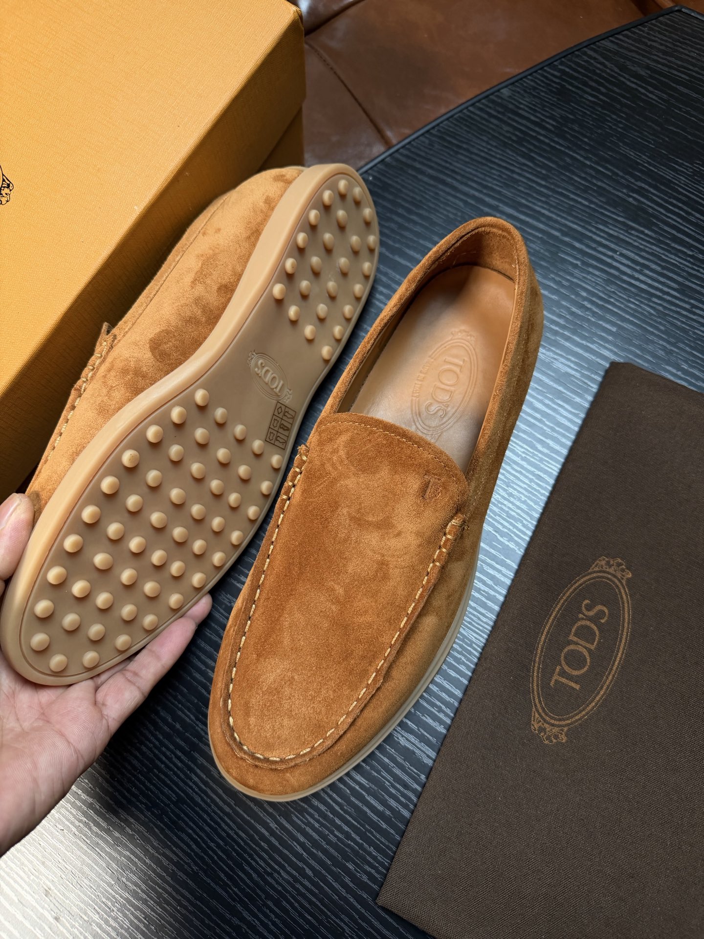Cheap Tods Leather Loafers For Men in 224751, $120 USD- [IB224751] - Replica Tods Leather Loafers For Men