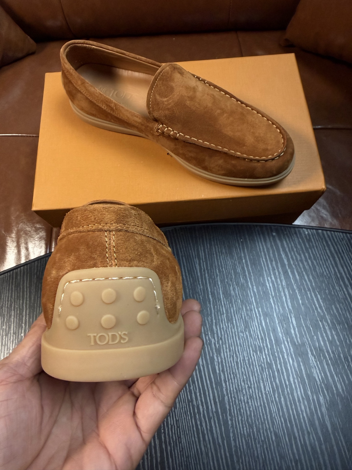 Cheap Tods Leather Loafers For Men in 224751, $120 USD- [IB224751] - Replica Tods Leather Loafers For Men