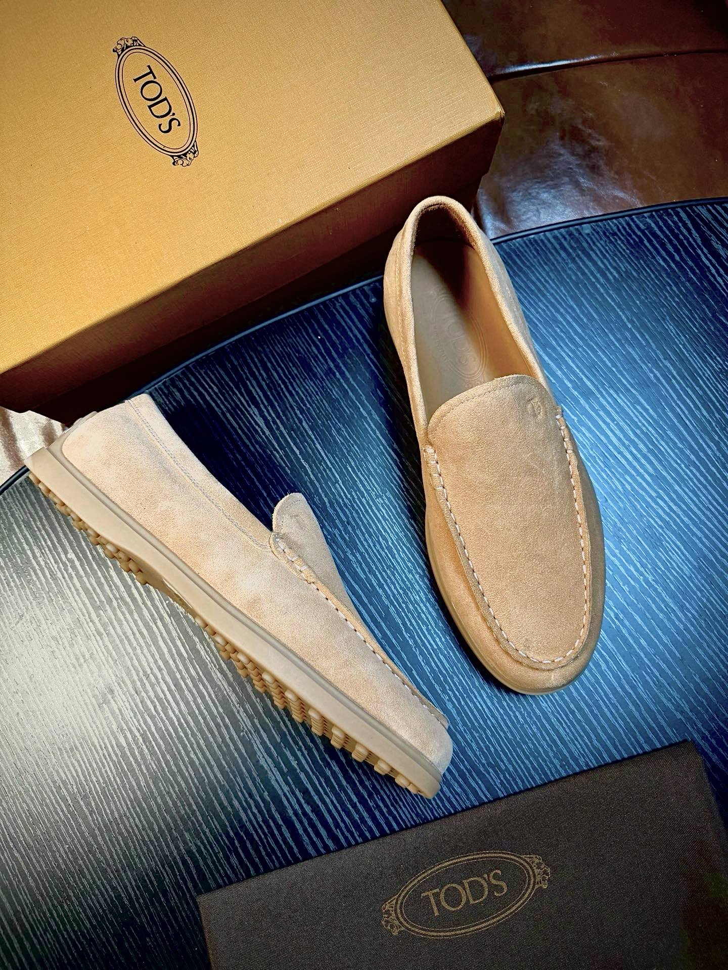 Cheap Tods Leather Loafers For Men in 224752, $120 USD- [IB224752] - Replica Tods Leather Loafers For Men