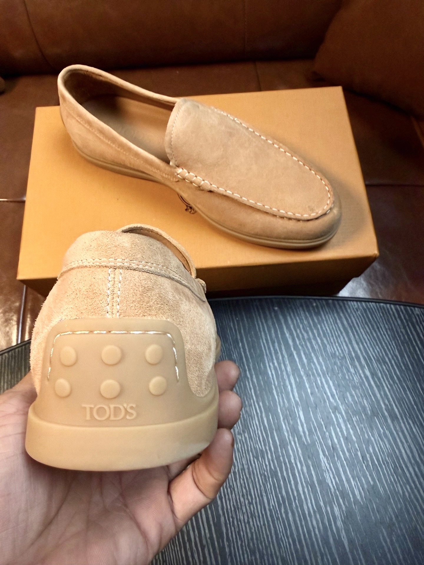 Cheap Tods Leather Loafers For Men in 224752, $120 USD- [IB224752] - Replica Tods Leather Loafers For Men