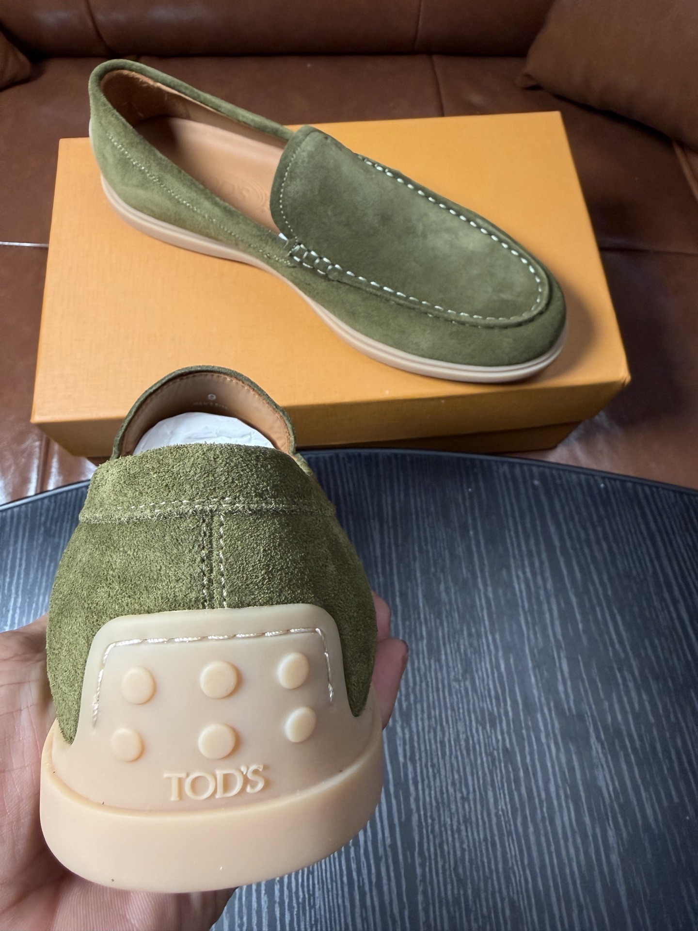 Cheap Tods Leather Loafers For Men in 224753, $120 USD- [IB224753] - Replica Tods Leather Loafers For Men
