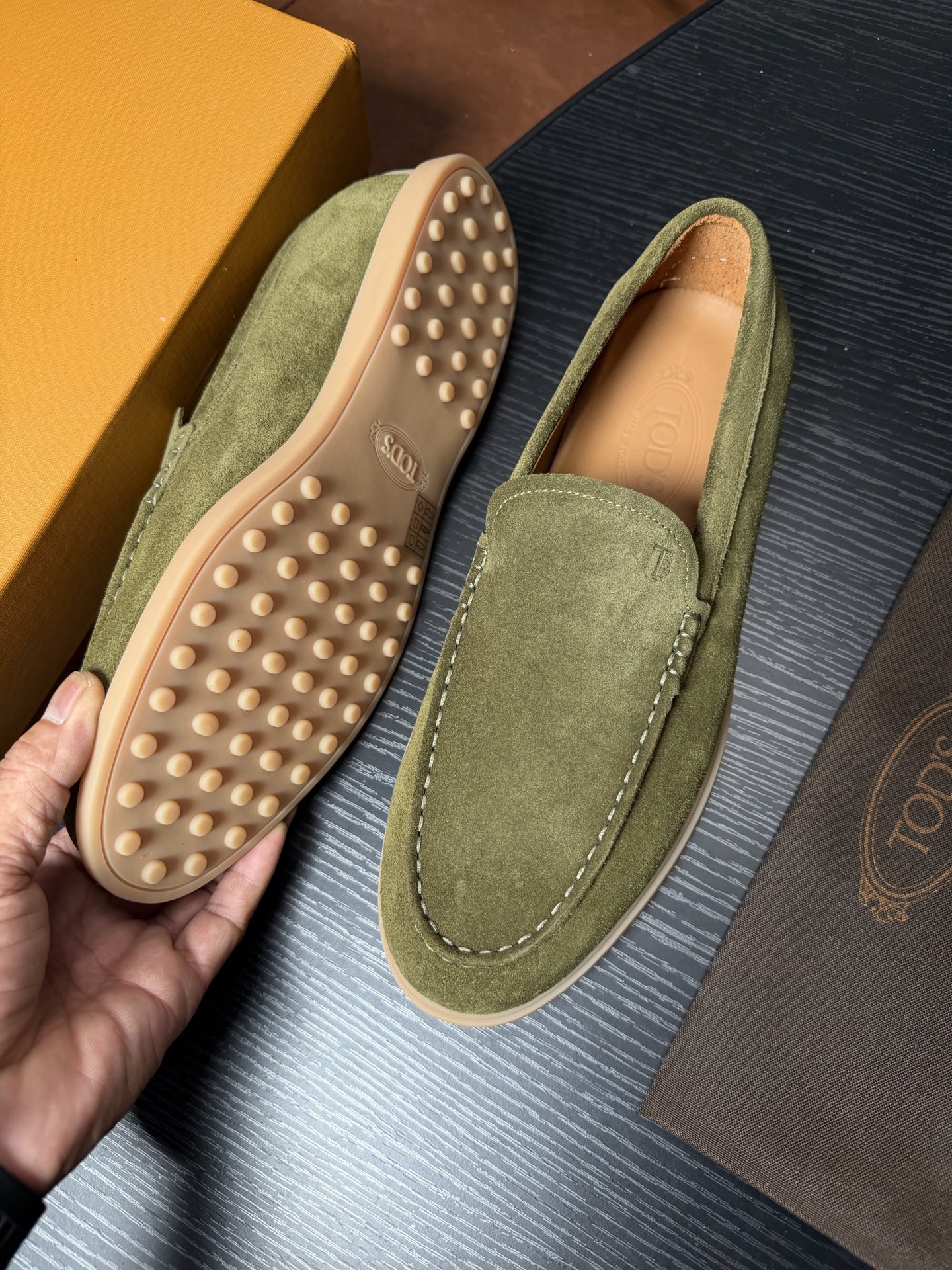 Cheap Tods Leather Loafers For Men in 224753, $120 USD- [IB224753] - Replica Tods Leather Loafers For Men
