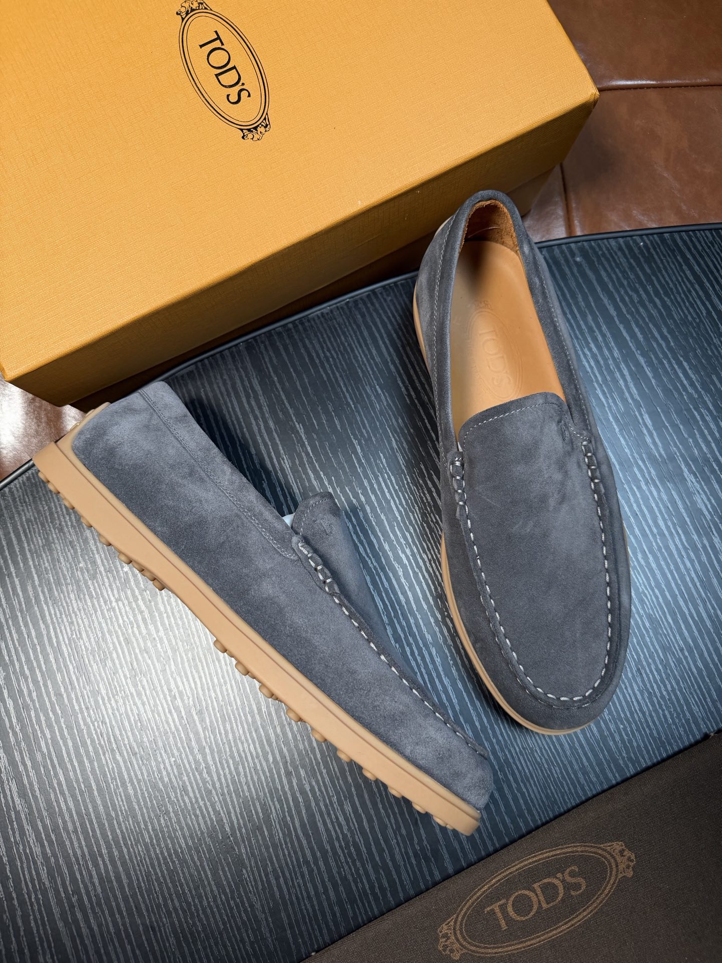 Cheap Tods Leather Loafers For Men in 224755, $120 USD- [IB224755] - Replica Tods Leather Loafers For Men