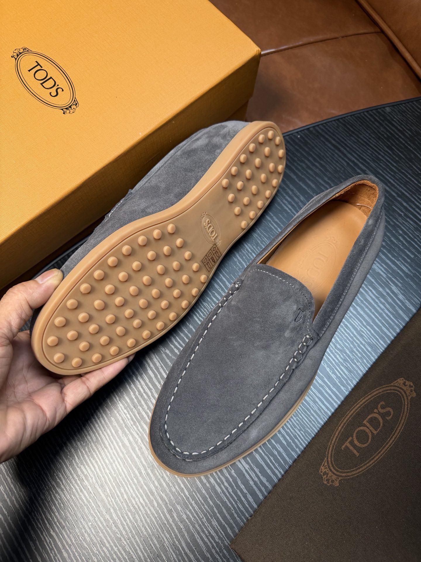 Cheap Tods Leather Loafers For Men in 224755, $120 USD- [IB224755] - Replica Tods Leather Loafers For Men
