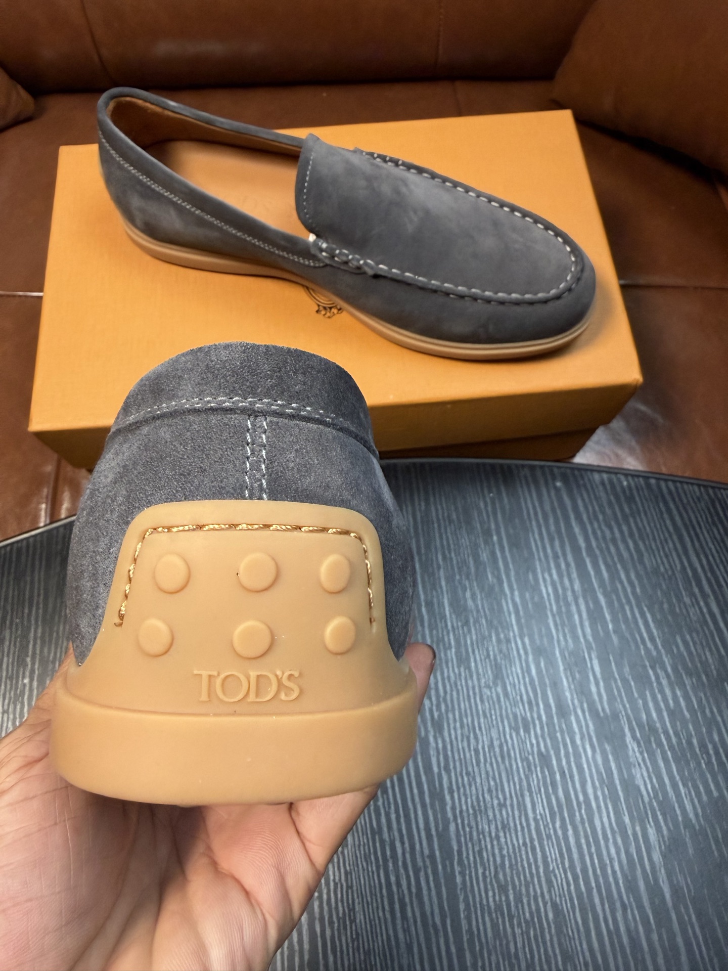 Cheap Tods Leather Loafers For Men in 224755, $120 USD- [IB224755] - Replica Tods Leather Loafers For Men