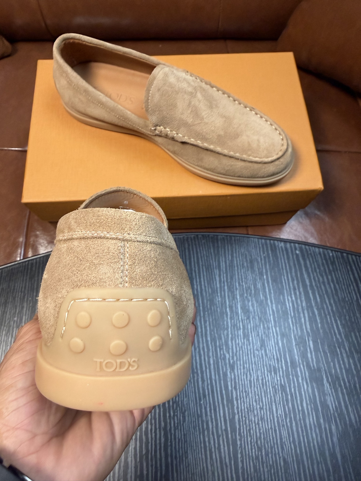 Cheap Tods Leather Loafers For Men in 224756, $120 USD- [IB224756] - Replica Tods Leather Loafers For Men