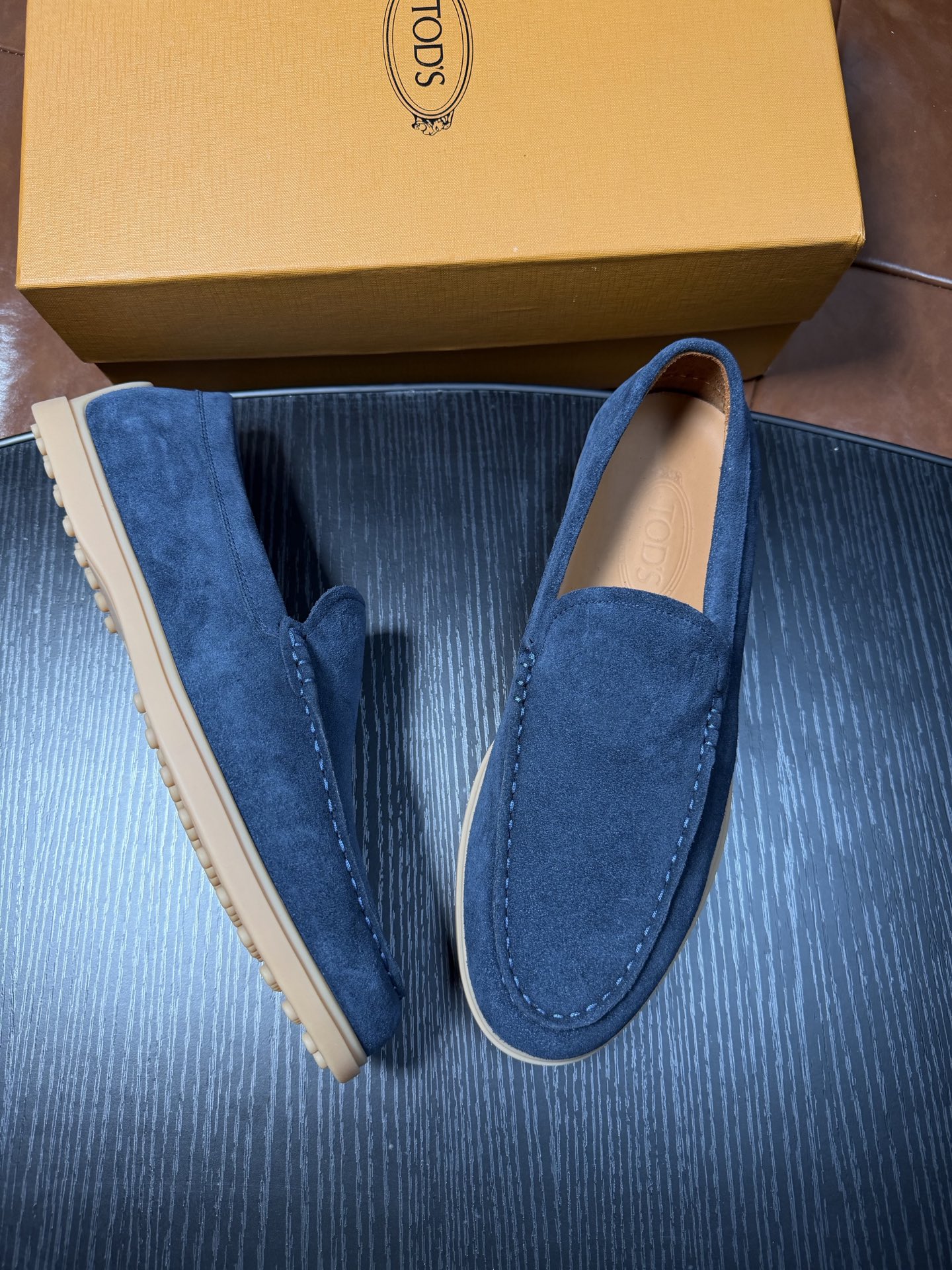 Cheap Tods Leather Loafers For Men in 224758, $120 USD- [IB224758] - Replica Tods Leather Loafers For Men