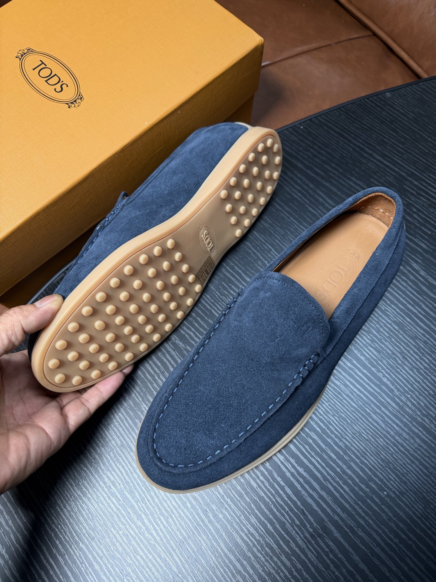 Cheap Tods Leather Loafers For Men in 224758, $120 USD- [IB224758] - Replica Tods Leather Loafers For Men