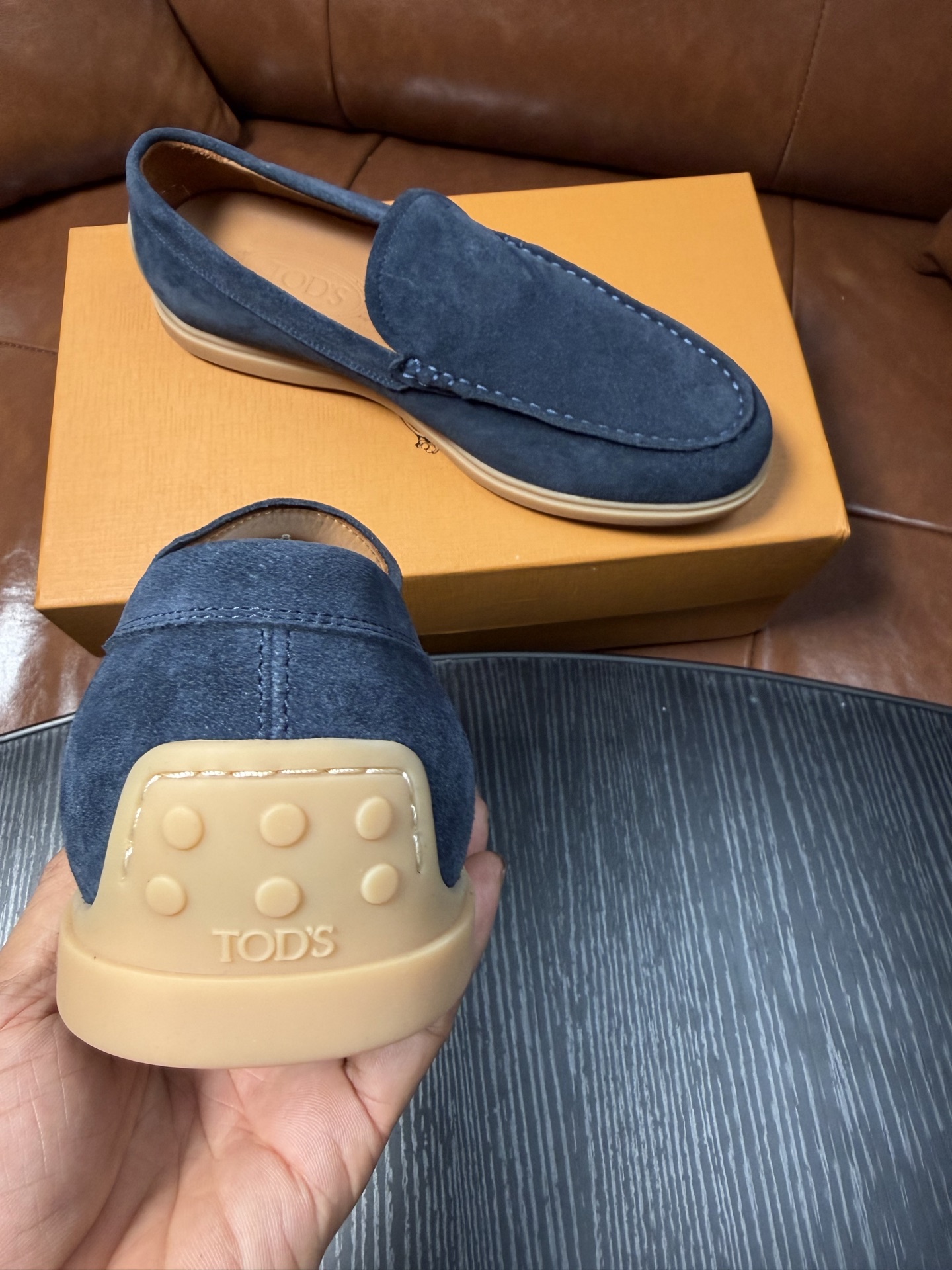 Cheap Tods Leather Loafers For Men in 224758, $120 USD- [IB224758] - Replica Tods Leather Loafers For Men