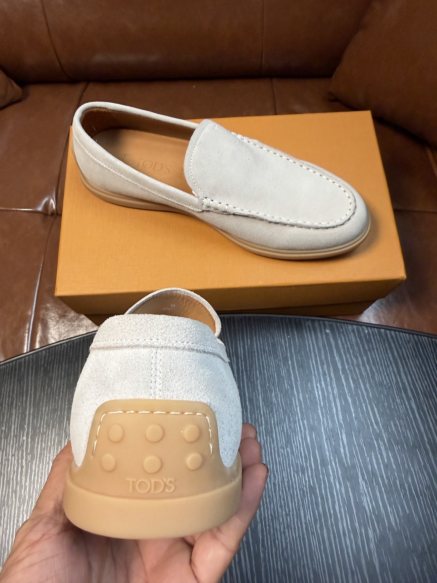 Cheap Tods Leather Loafers For Men in 224759, $120 USD- [IB224759] - Replica Tods Leather Loafers For Men
