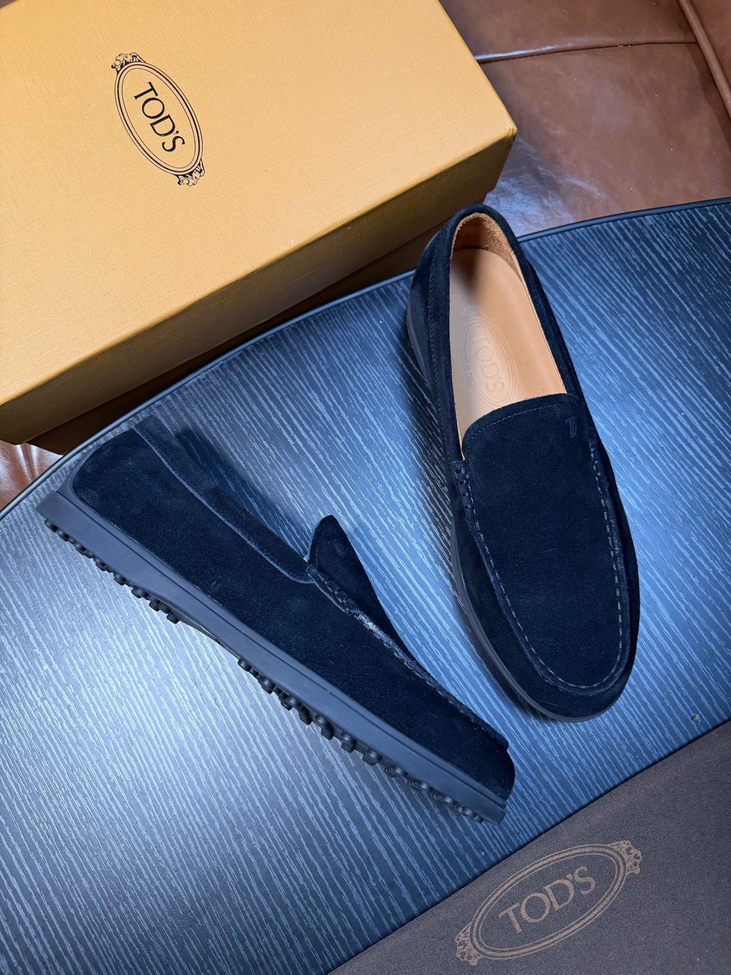 Cheap Tods Leather Loafers For Men in 224760, $120 USD- [IB224760] - Replica Tods Leather Loafers For Men