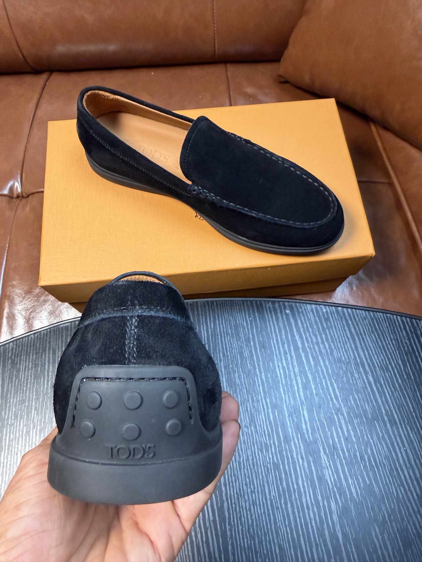 Cheap Tods Leather Loafers For Men in 224760, $120 USD- [IB224760] - Replica Tods Leather Loafers For Men
