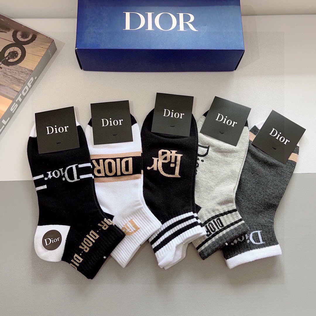 Cheap New Dior Socks in 224978, $45 USD- [IB224978] - Replica Dior Socks
